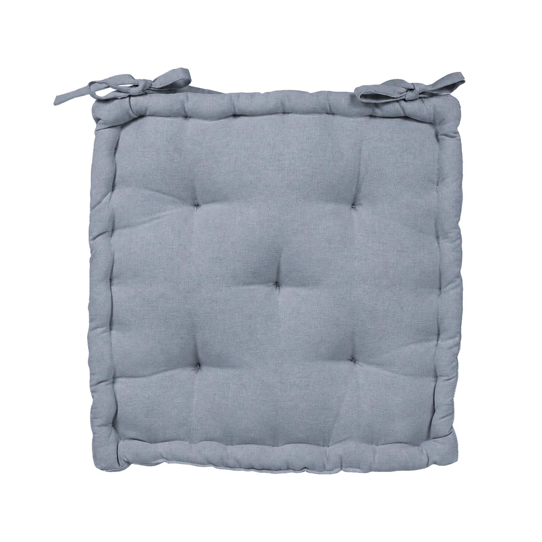 Deluxe Square Seat Pad - 40 x 40cm - Grey