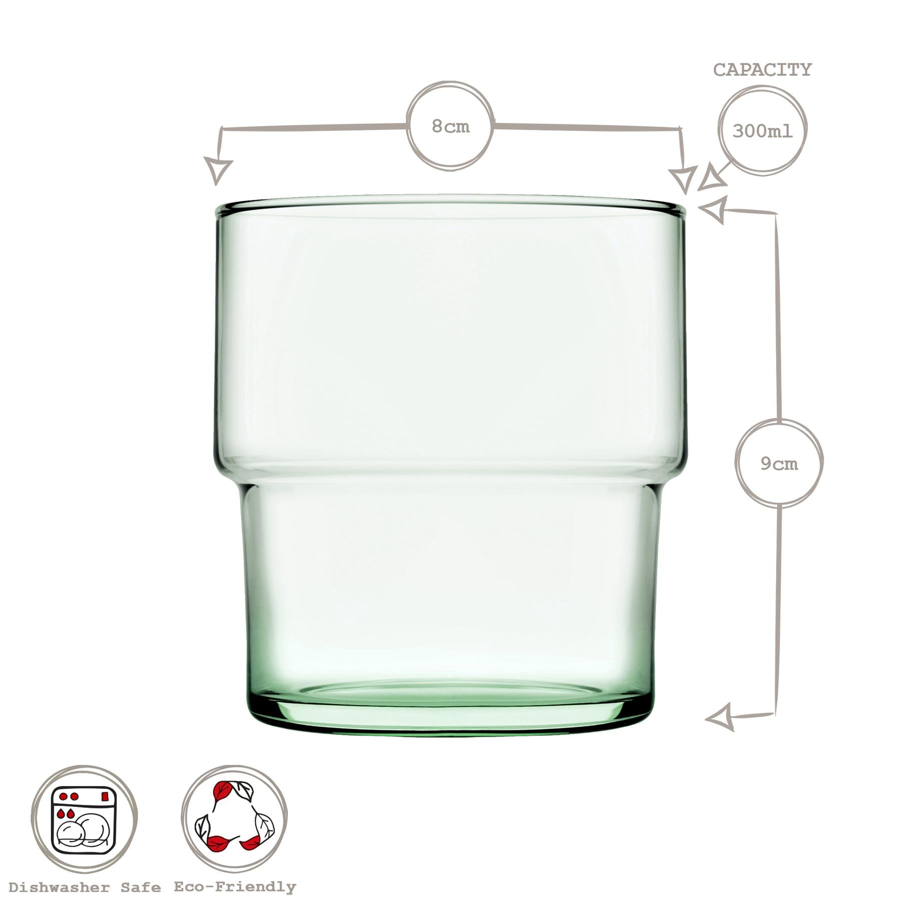 300ml Aware Hill Recycled Glass Tumbler