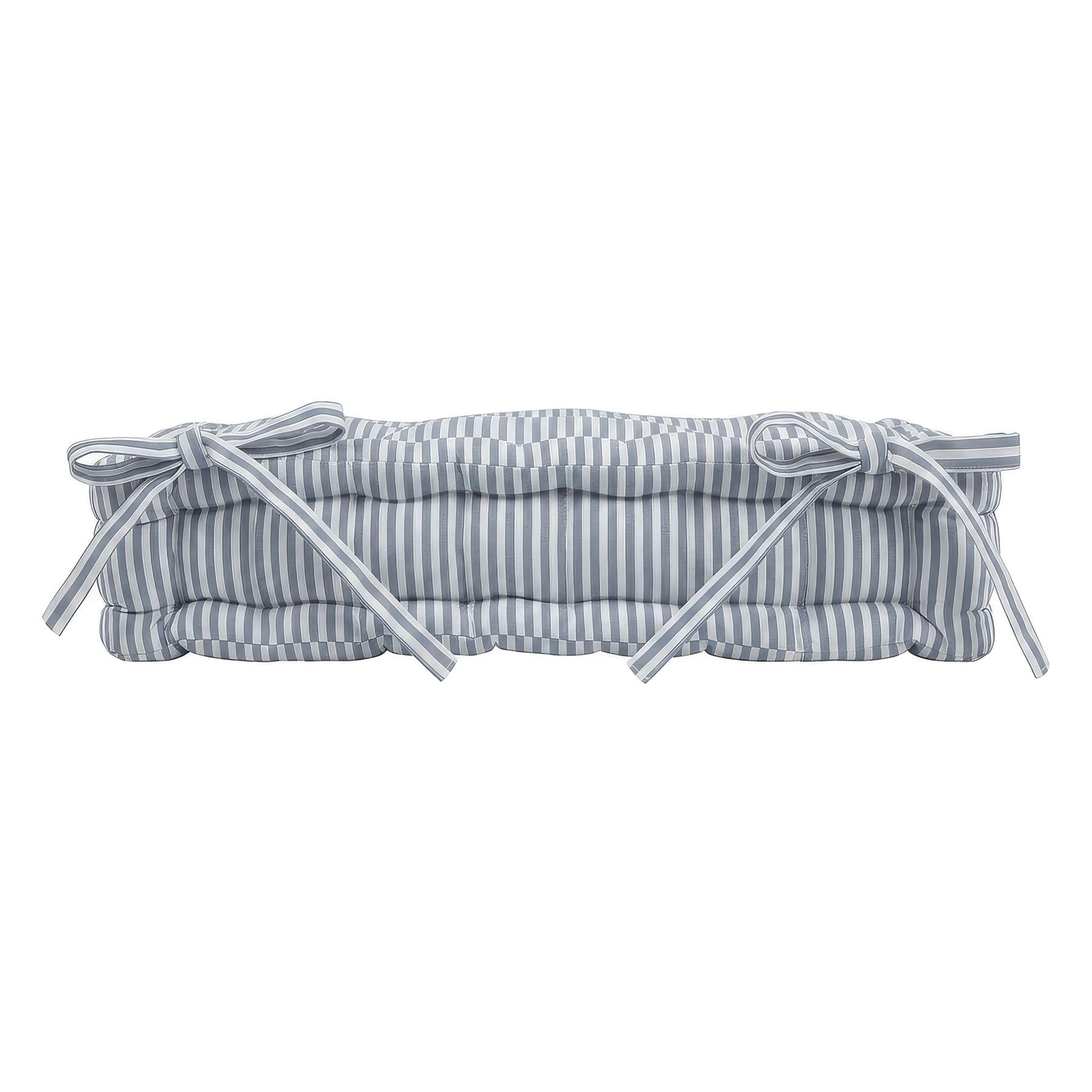 Deluxe Square Seat Pad - 40 x 40cm - Grey Stripe