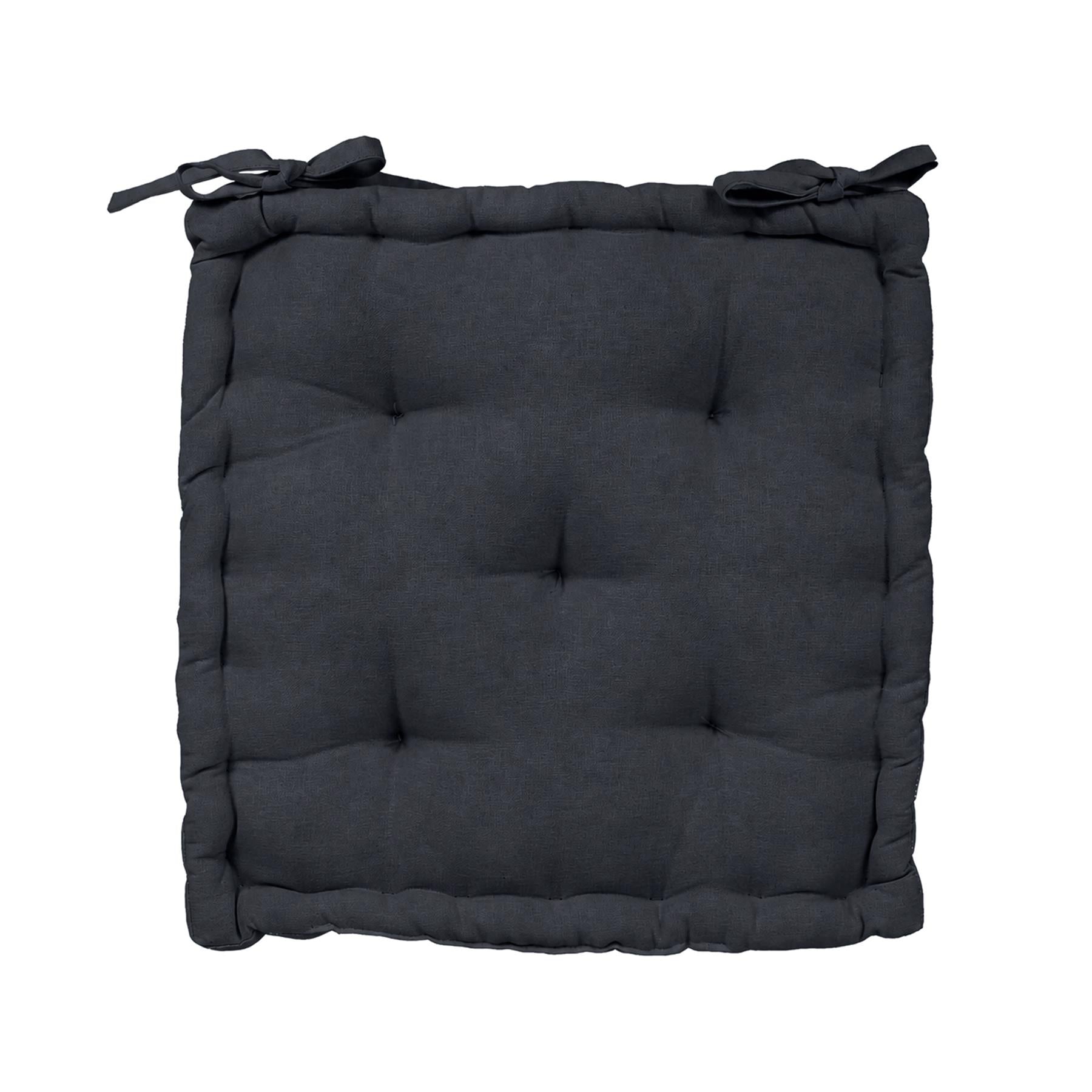 Deluxe Square Seat Pad - 40 x 40cm - Black