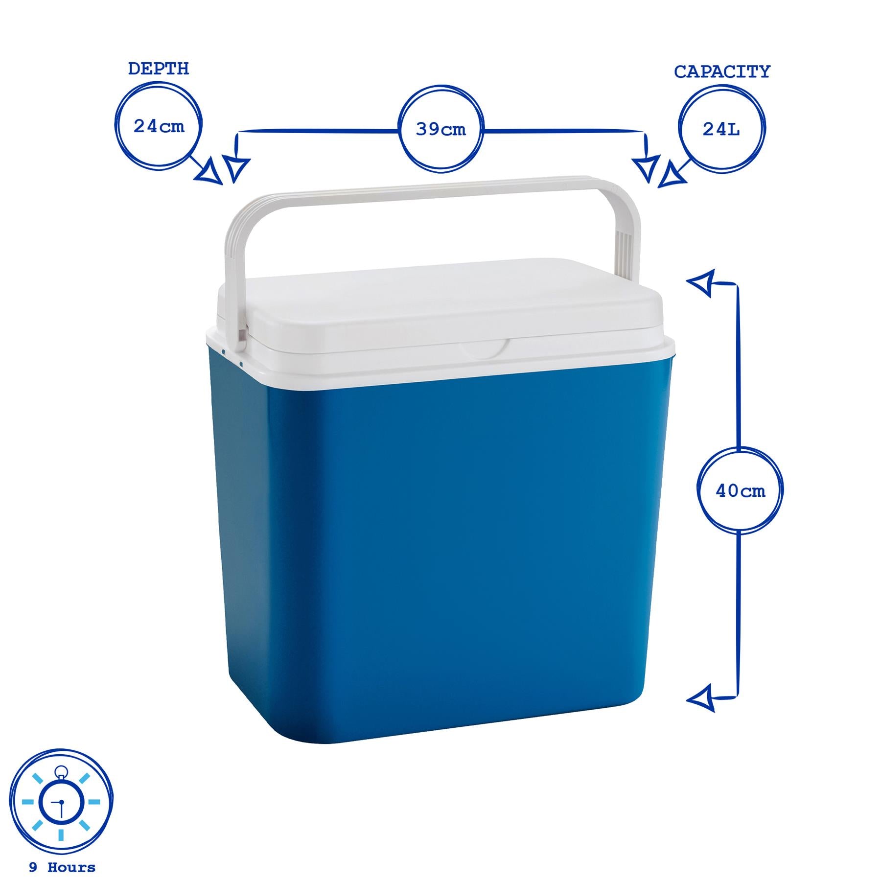 24L Cool Box - Blue