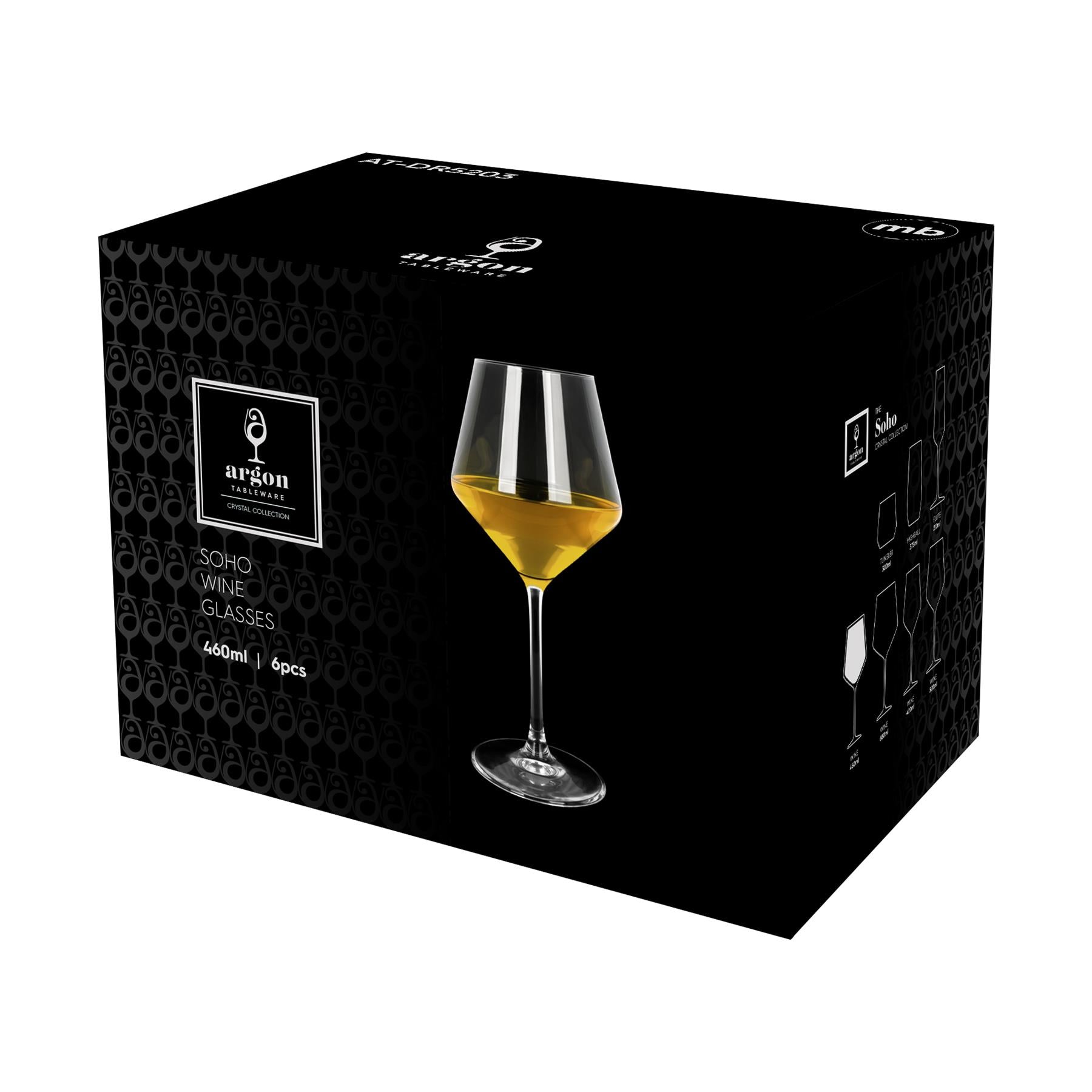 460ml Soho Crystal White Wine Glass