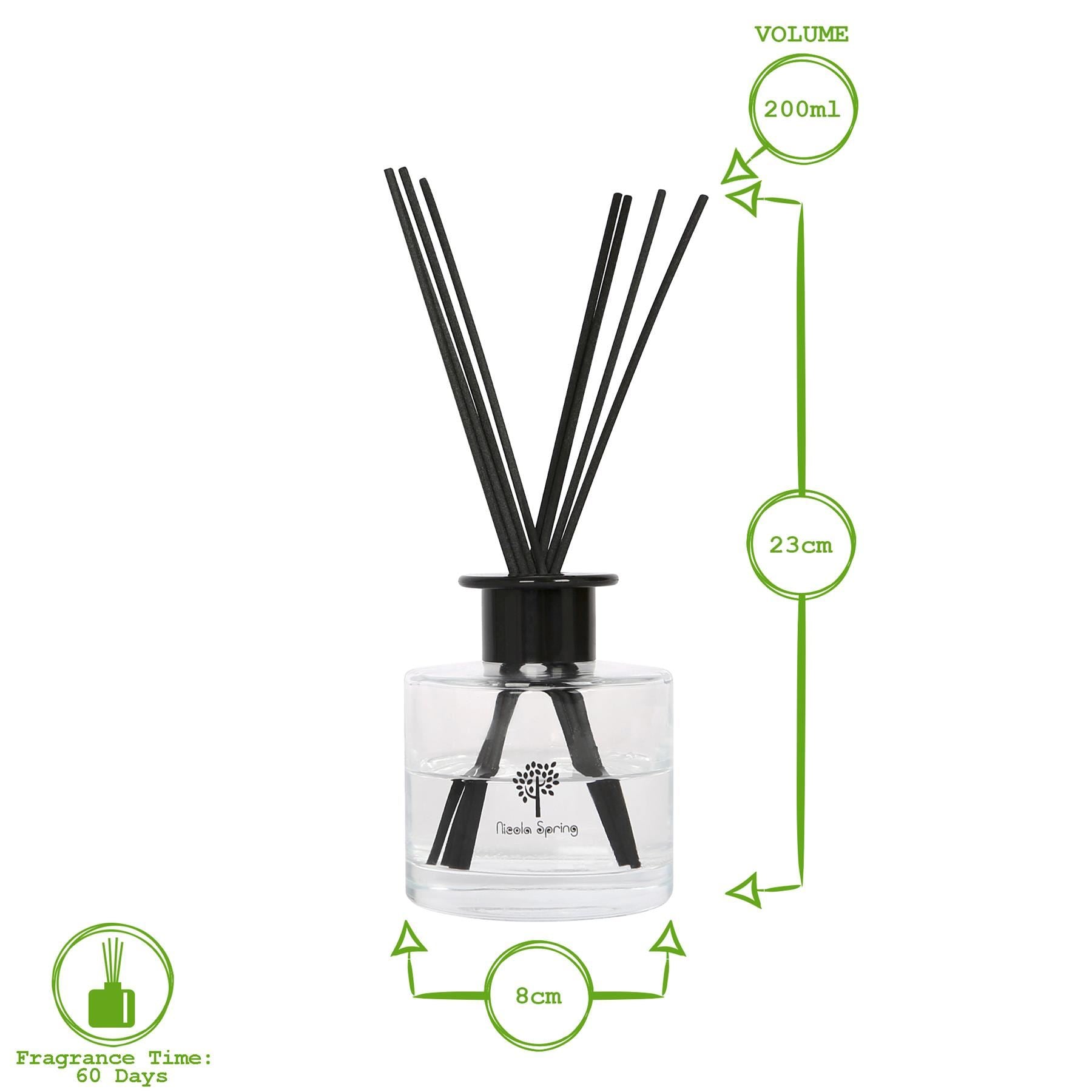 Glass Reed Diffuser - 200ml - Pumpkin Spice