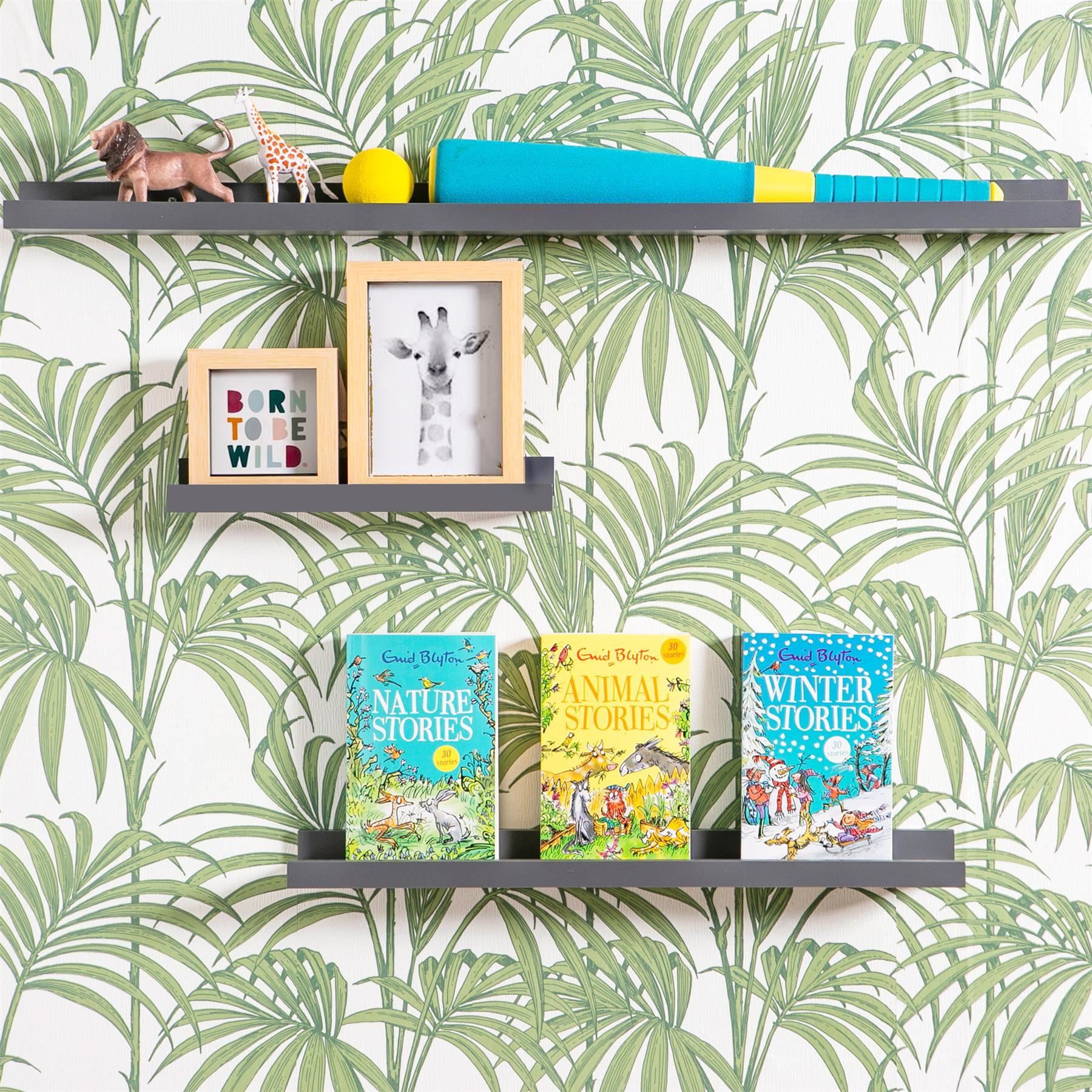 57cm Floating Picture Ledge Wall Shelf - Grey
