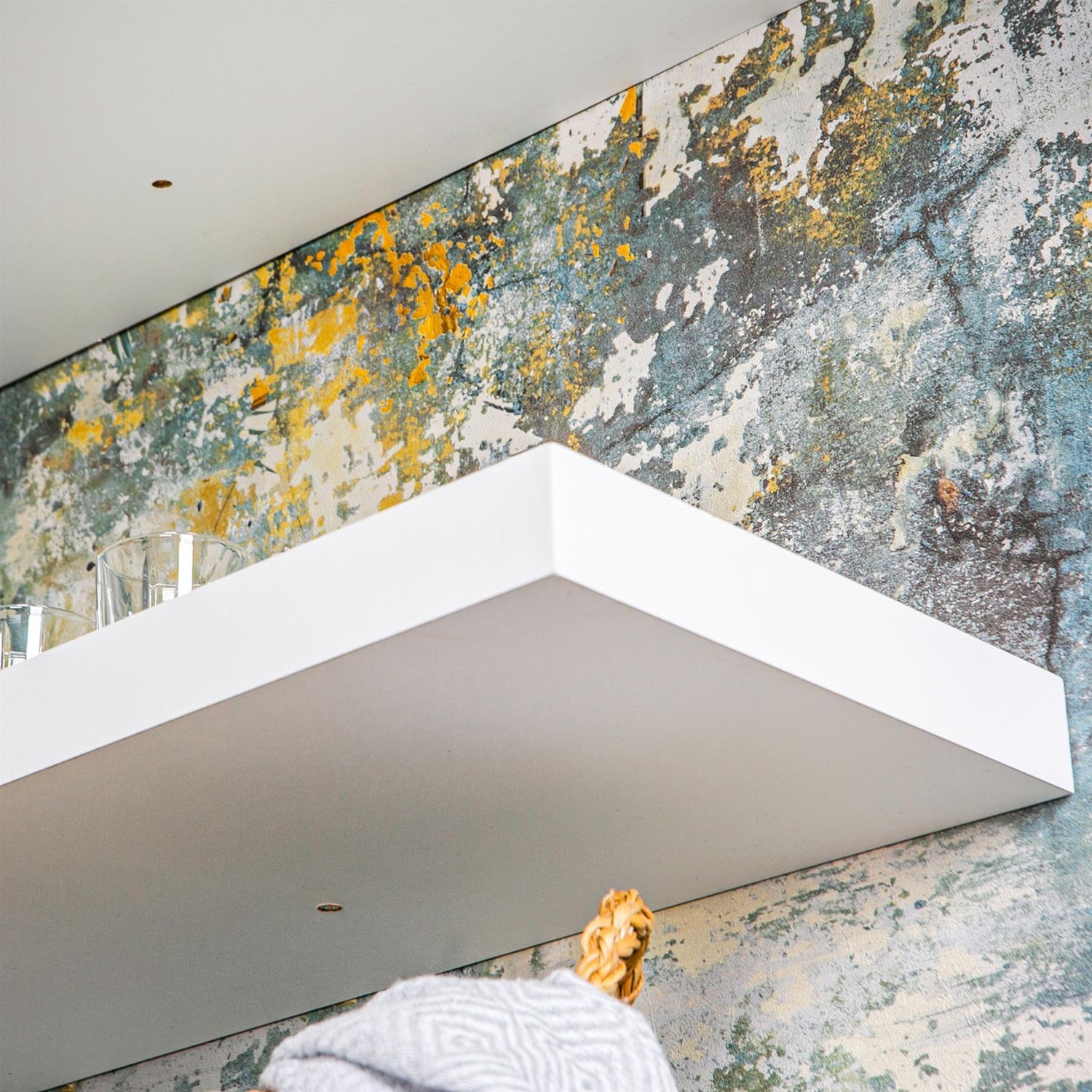 100cm Modern Floating Wall Shelf - White