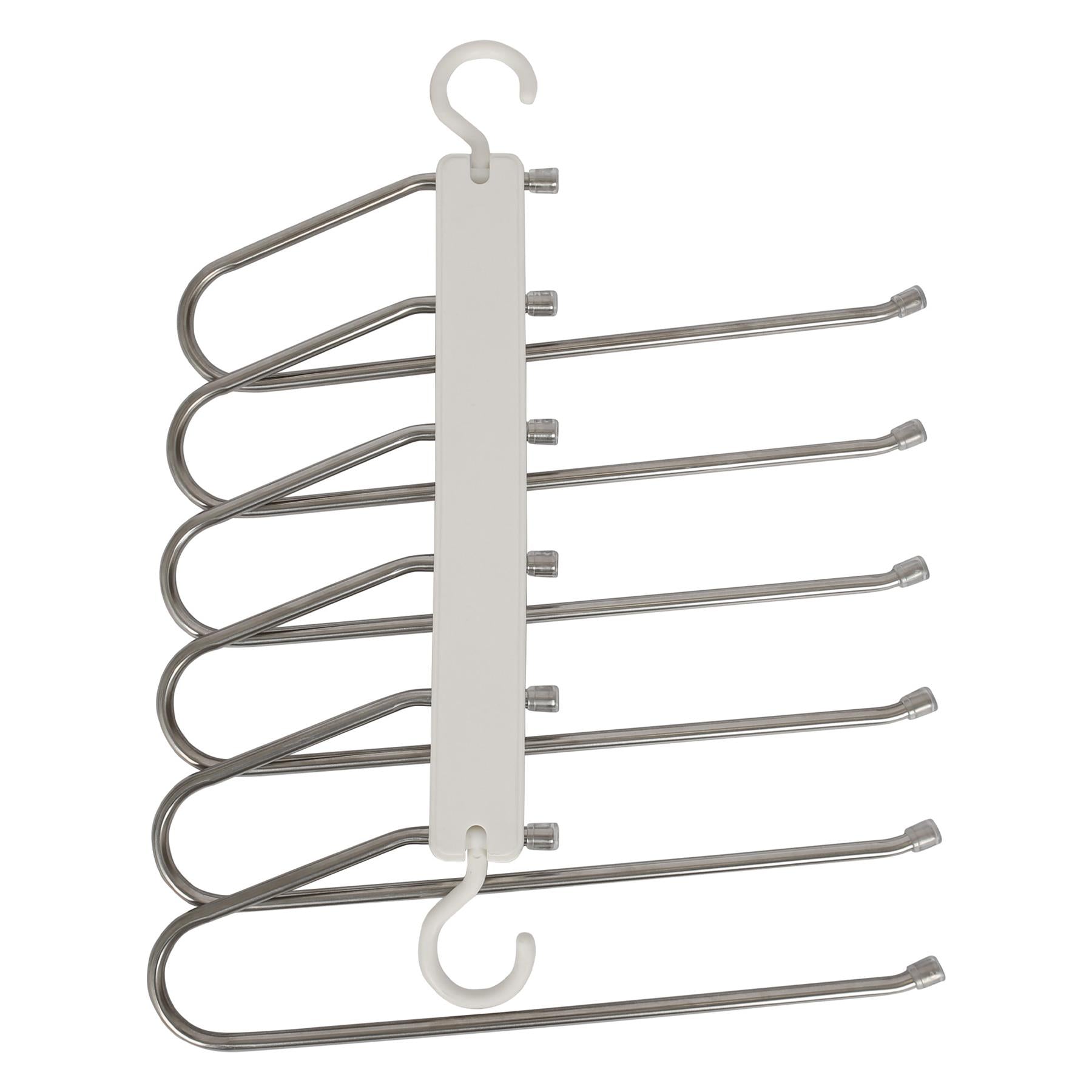 6-in-1 Space-Saving Trouser Hanger - White