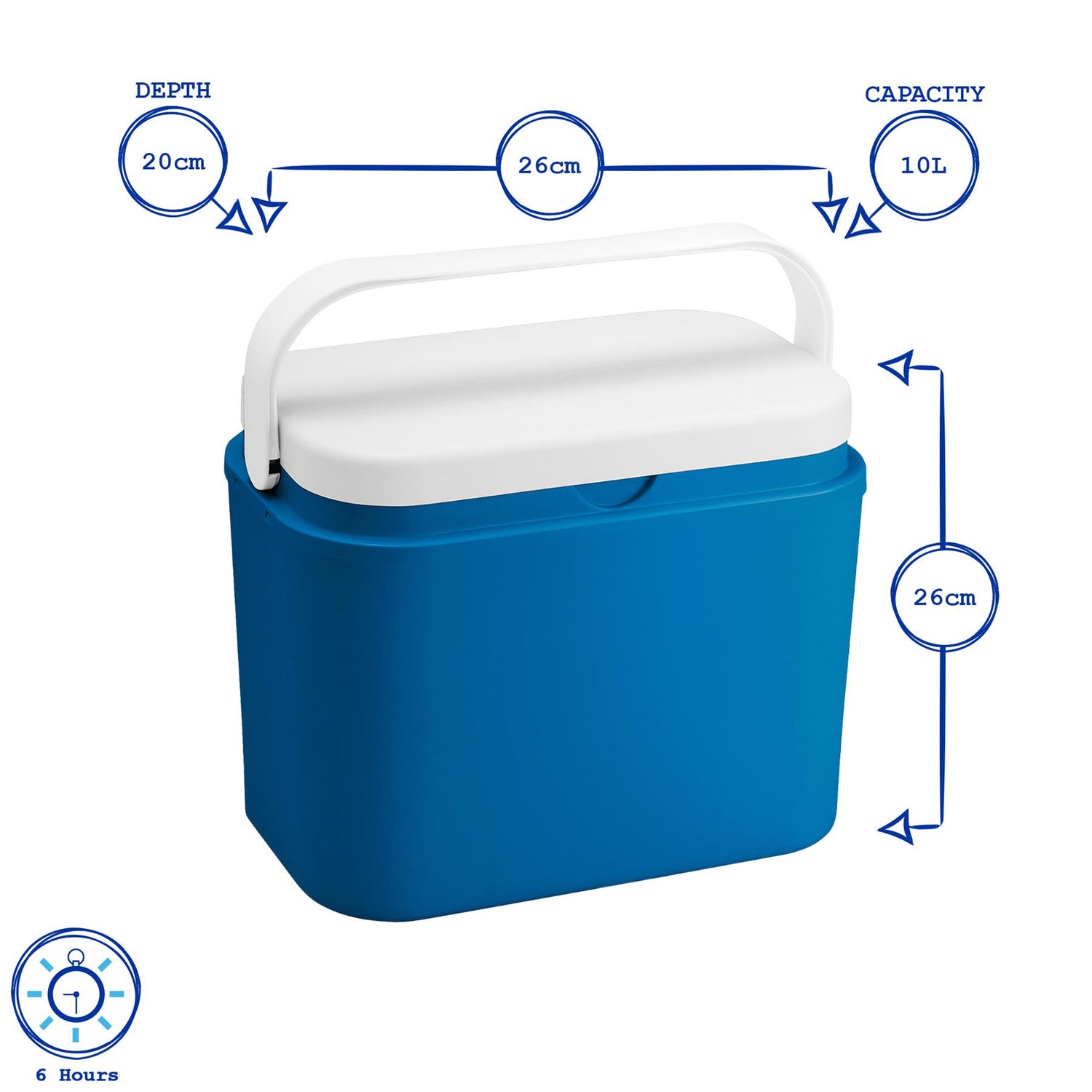 10L Cool Box - Blue