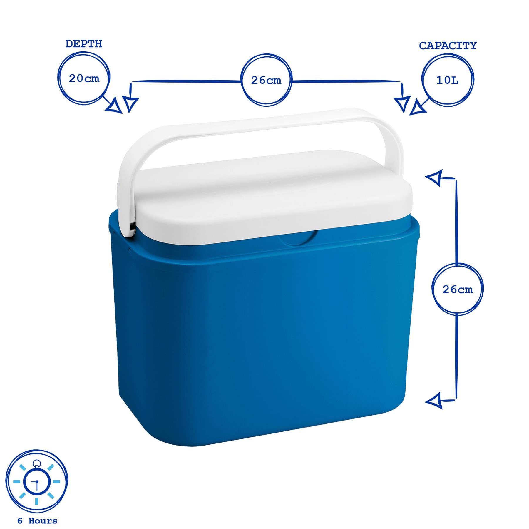 10L Cool Box - Blue