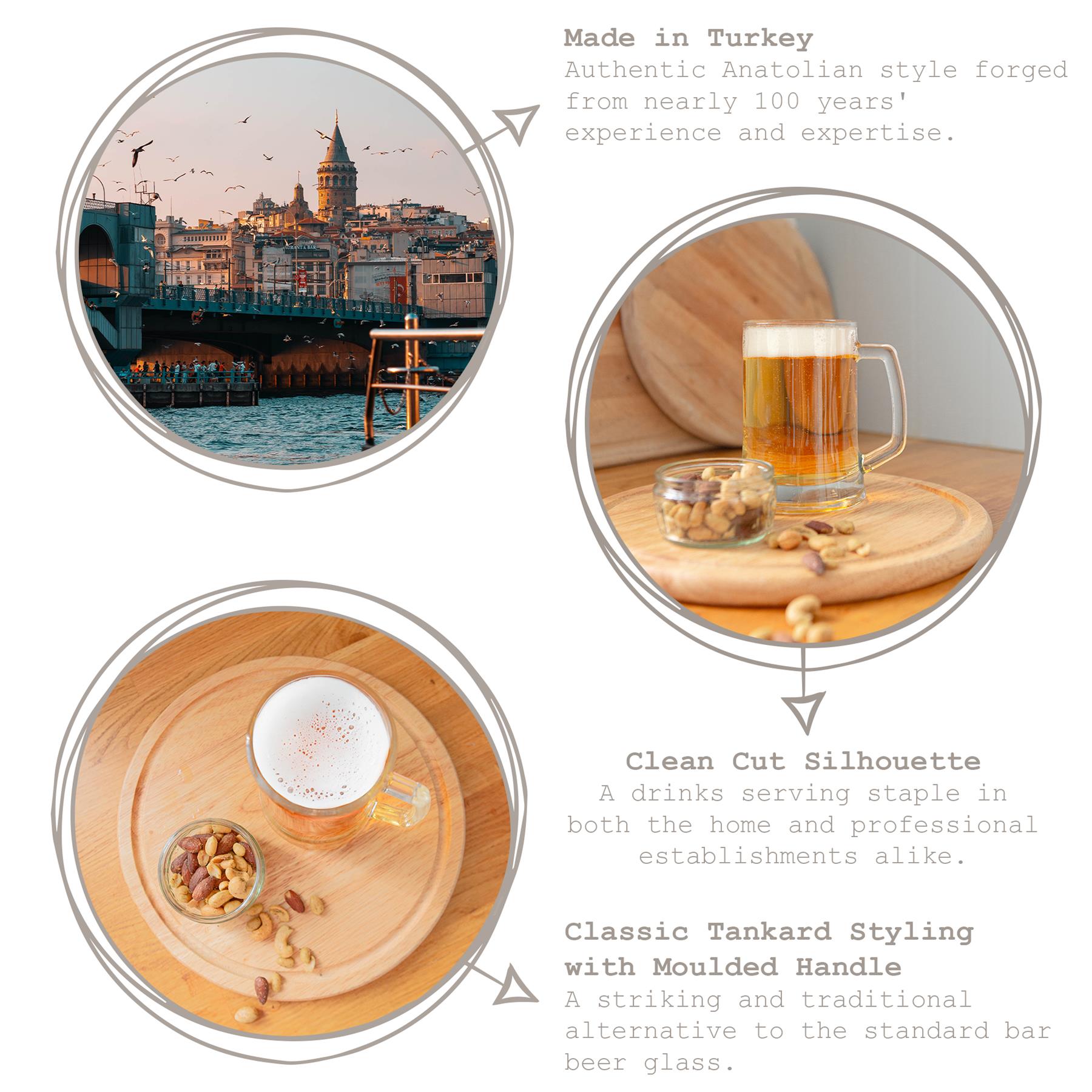 500ml Pub Glass Beer Mug