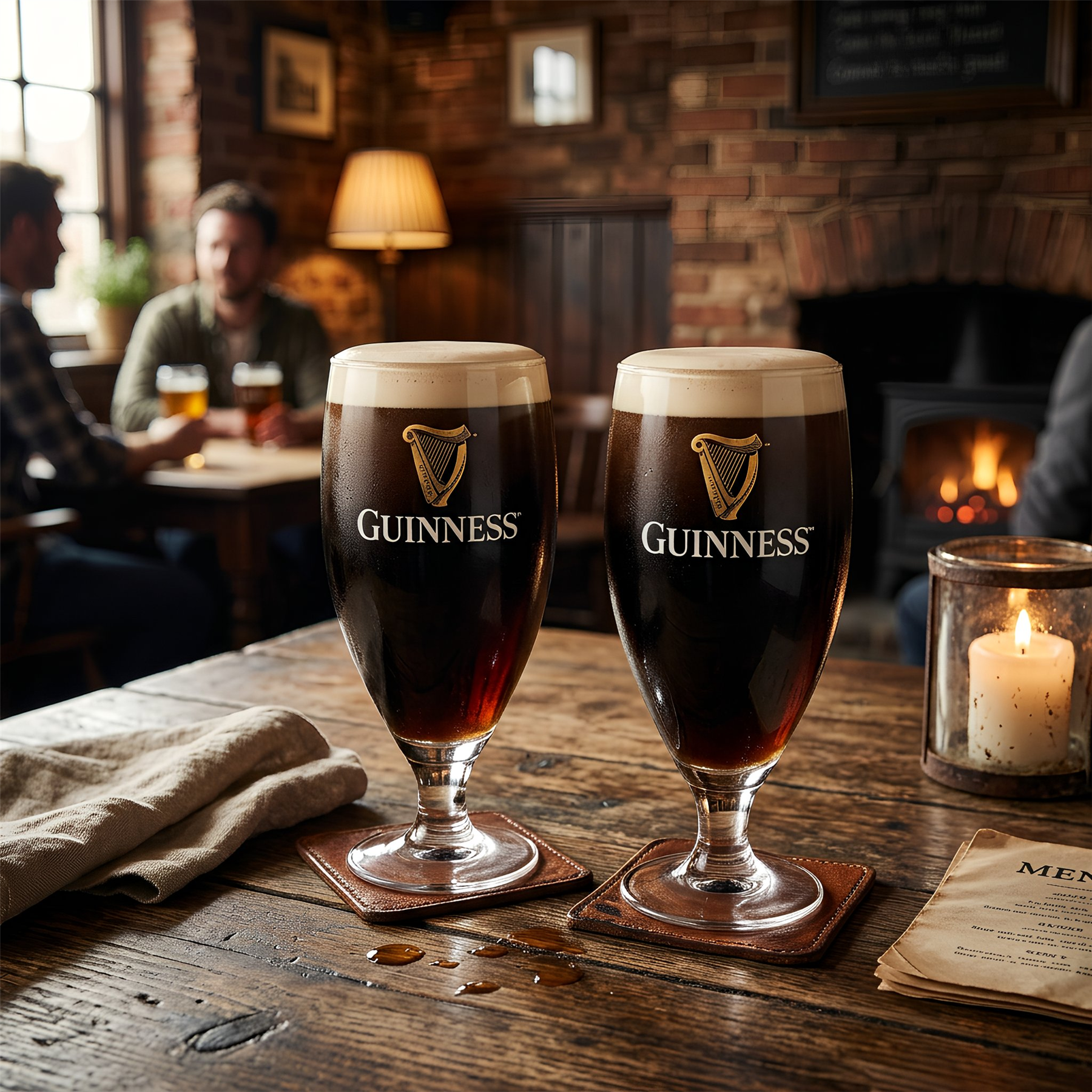 Guinness 2pc Stemmed Pint Glass Set