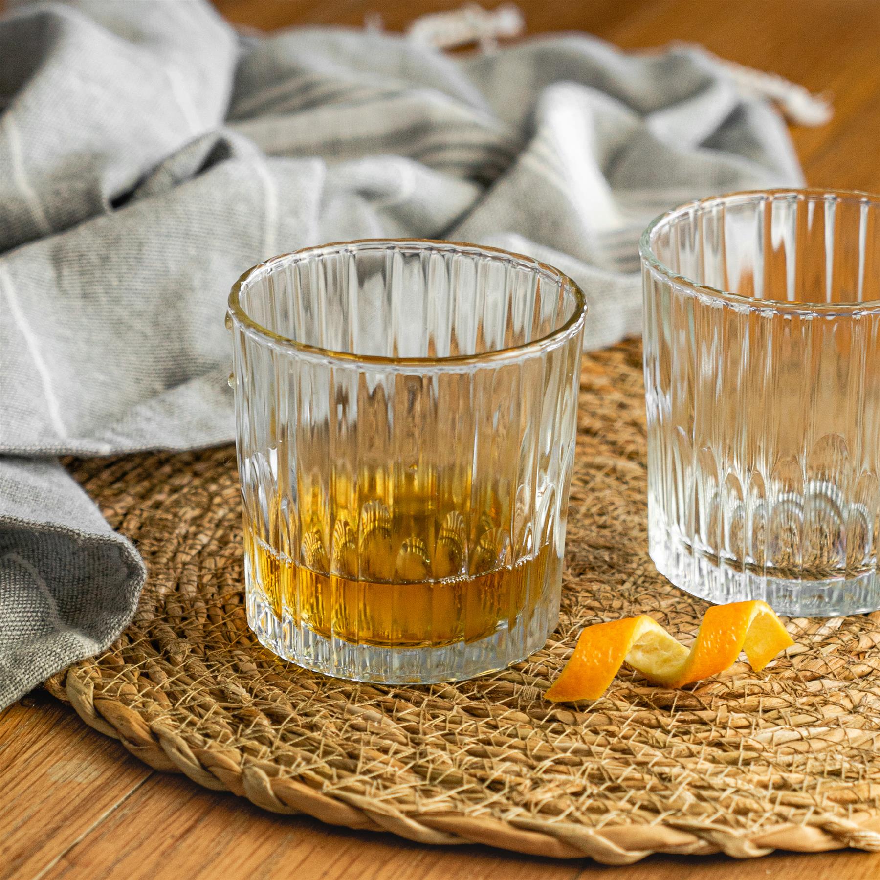 Manhattan Glass Whiskey Drinking Tumbler - 220ml