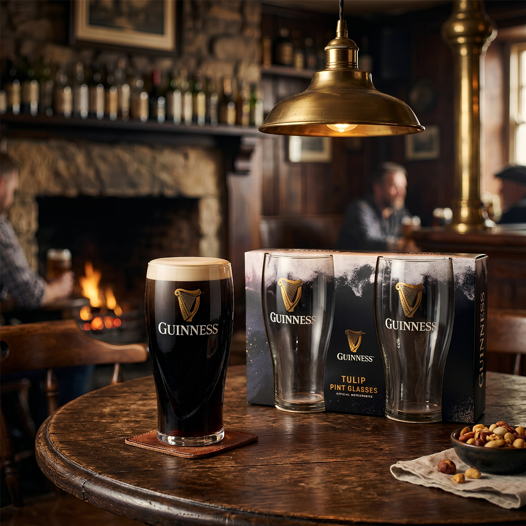 Guinness 2pc Tulip Pint Glass Set