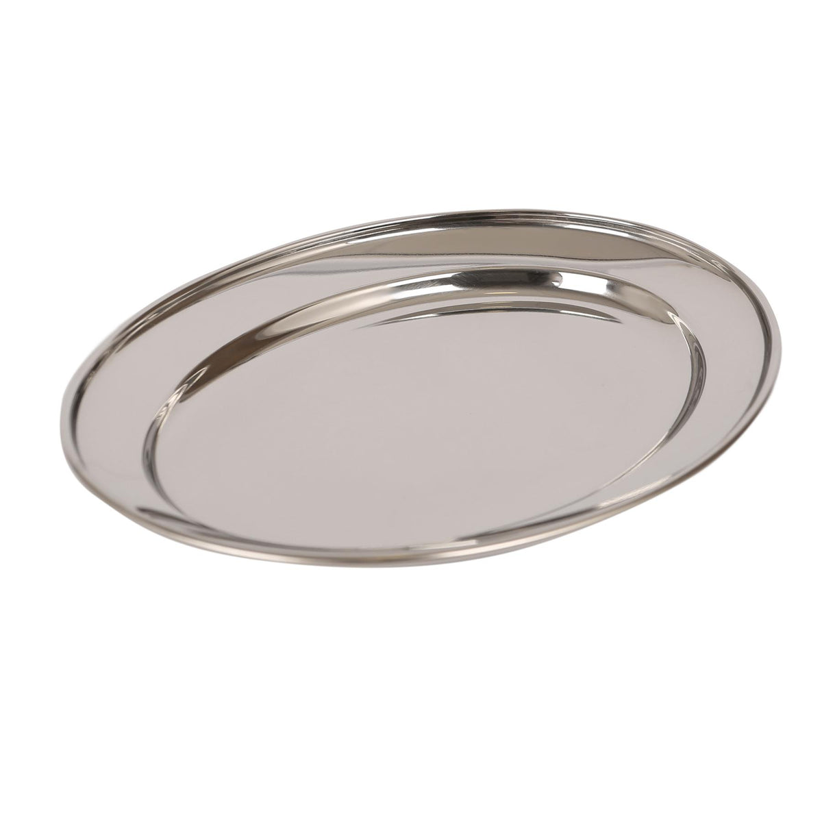 Oval Stainless Steel Serving Tray - 20 x 15cm
