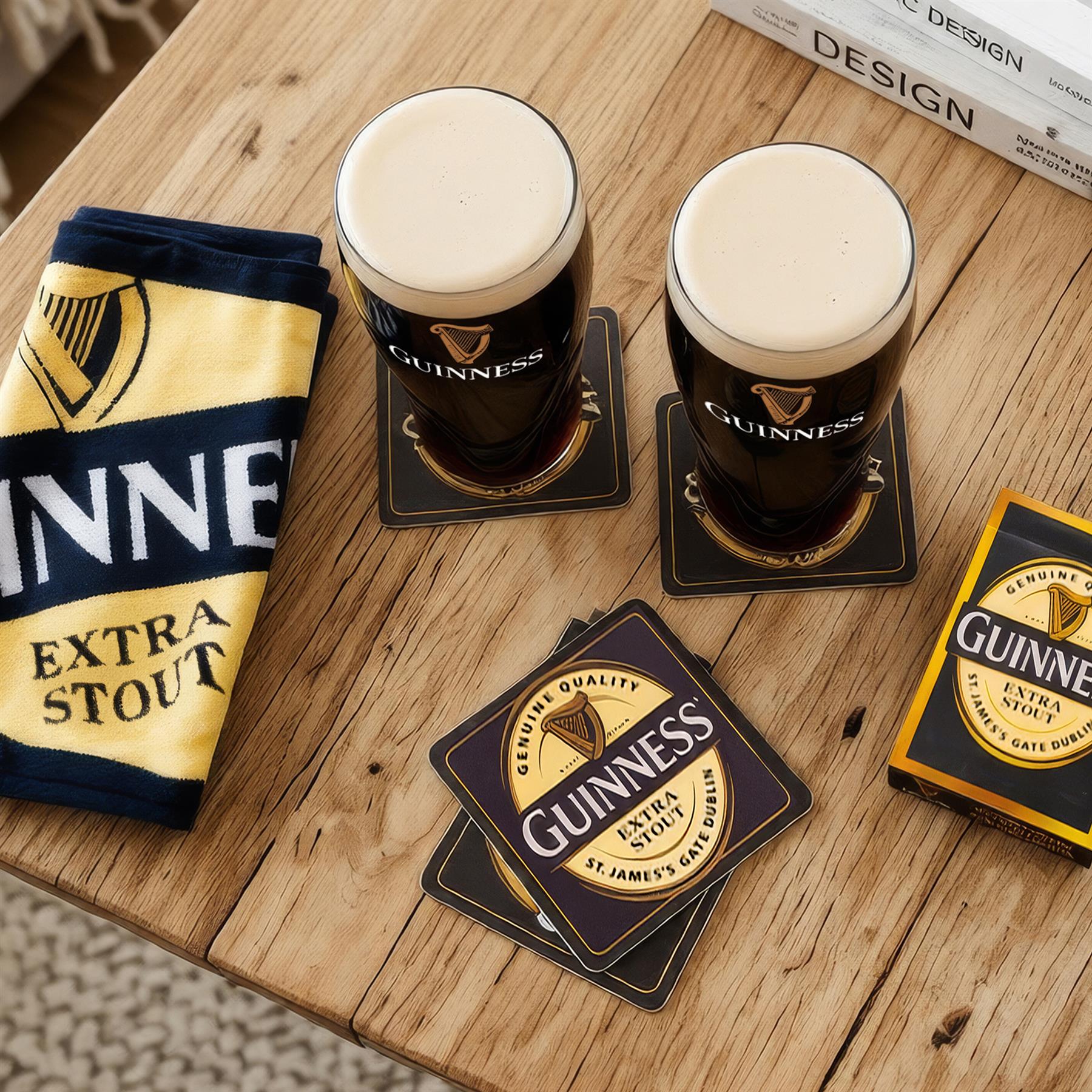 Guinness 8pc Home Bar Set