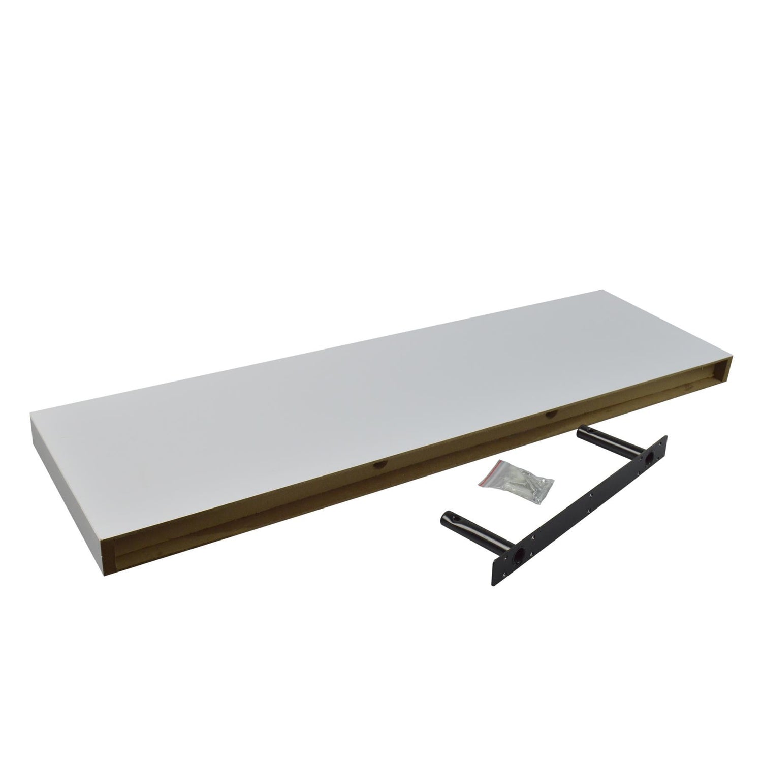 100cm Modern Floating Wall Shelf - White