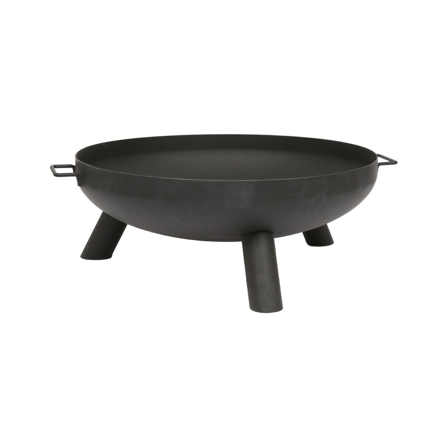 Round Iron Fire Pit - 68cm - Black