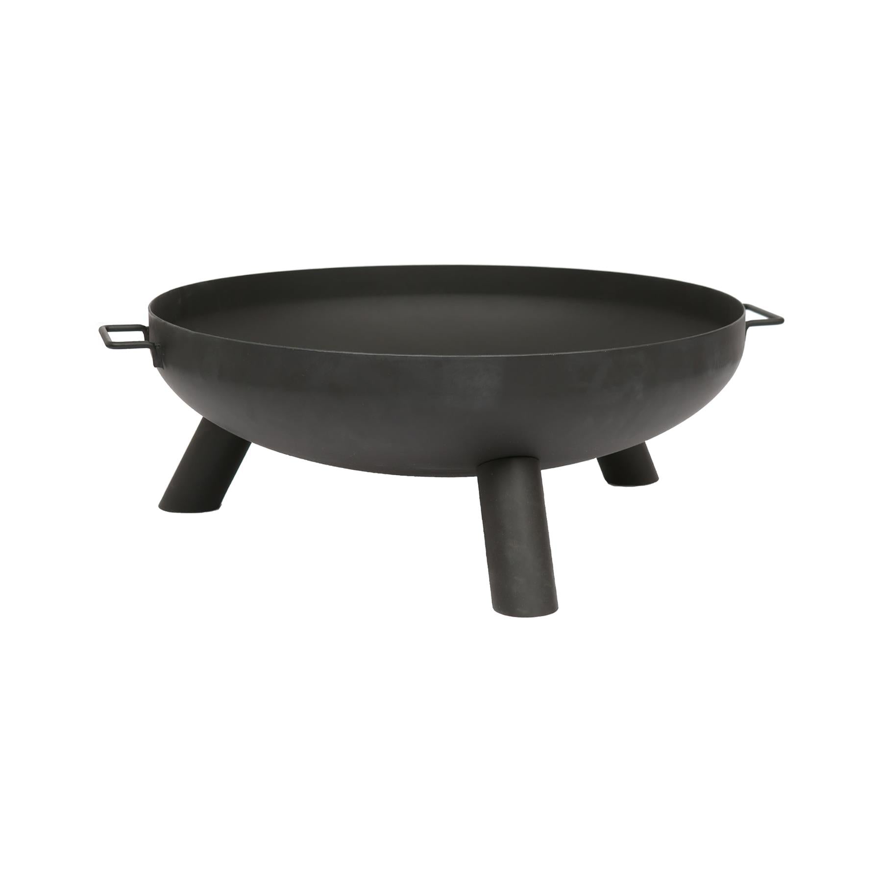 Round Iron Fire Pit - 68cm - Black
