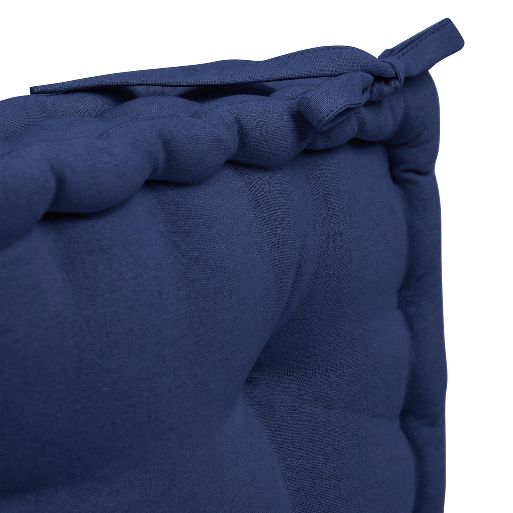 Deluxe Square Seat Pad - 40 x 40cm - Navy
