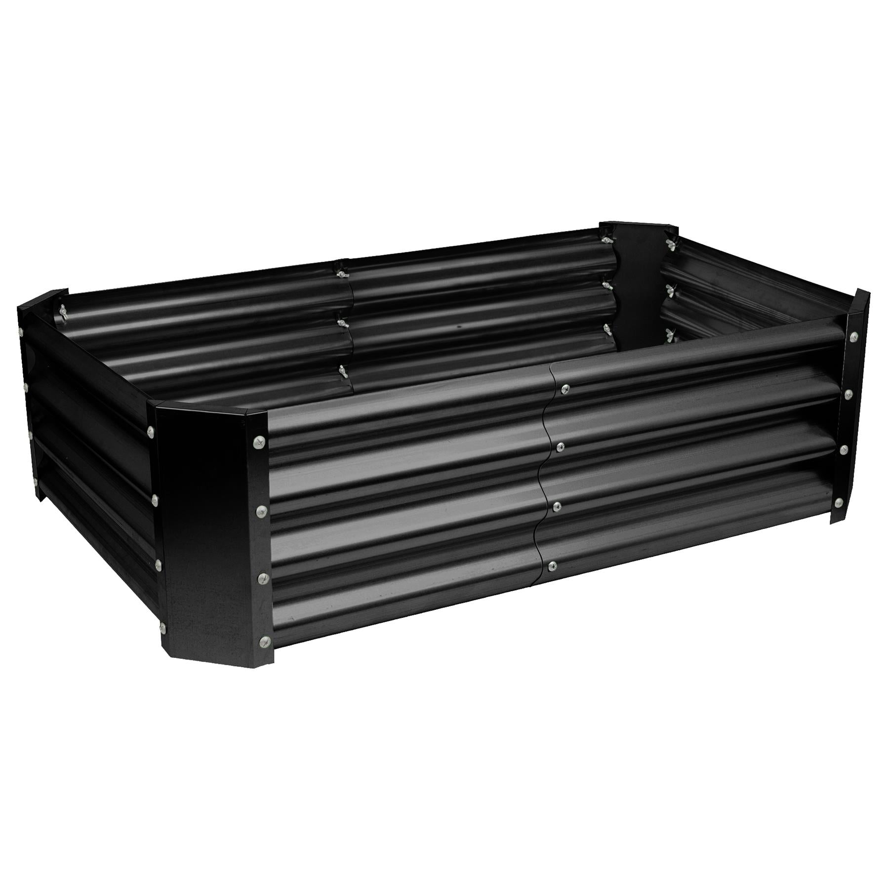 120cm x 60cm Rectangle Galvanised Steel Raised Garden Bed