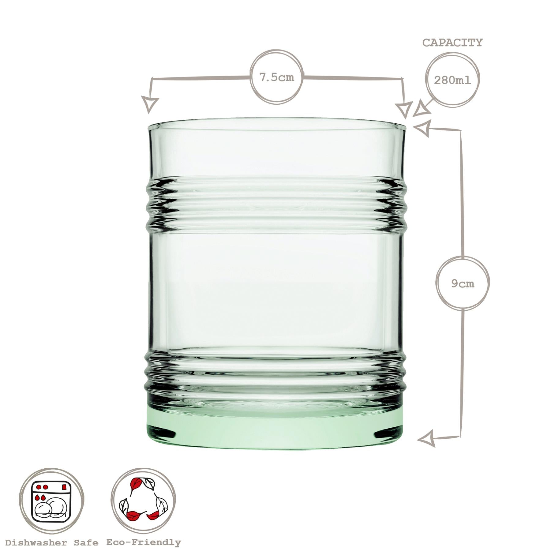 280ml Aware Tincan Recycled Glass Tumbler