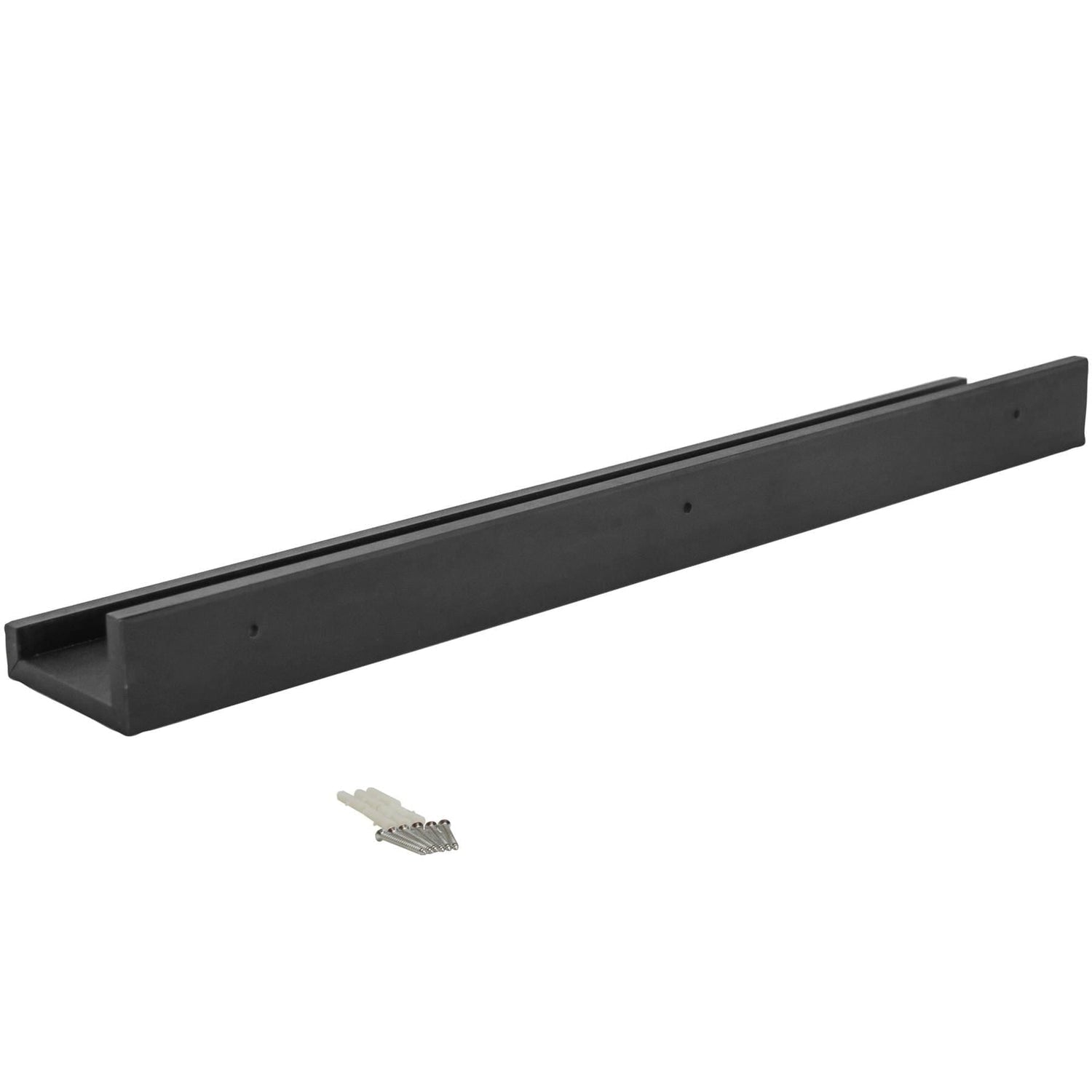 57cm Floating Picture Ledge Wall Shelf - Black