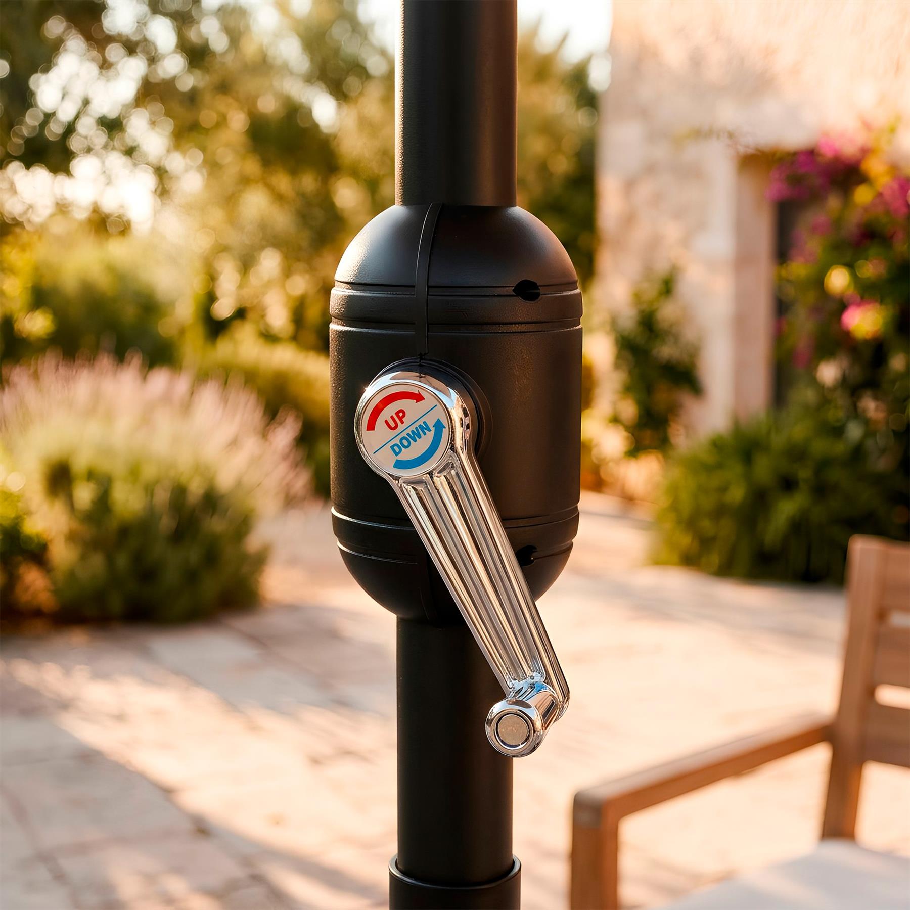 2.7M Tilting Garden Parasol - Green