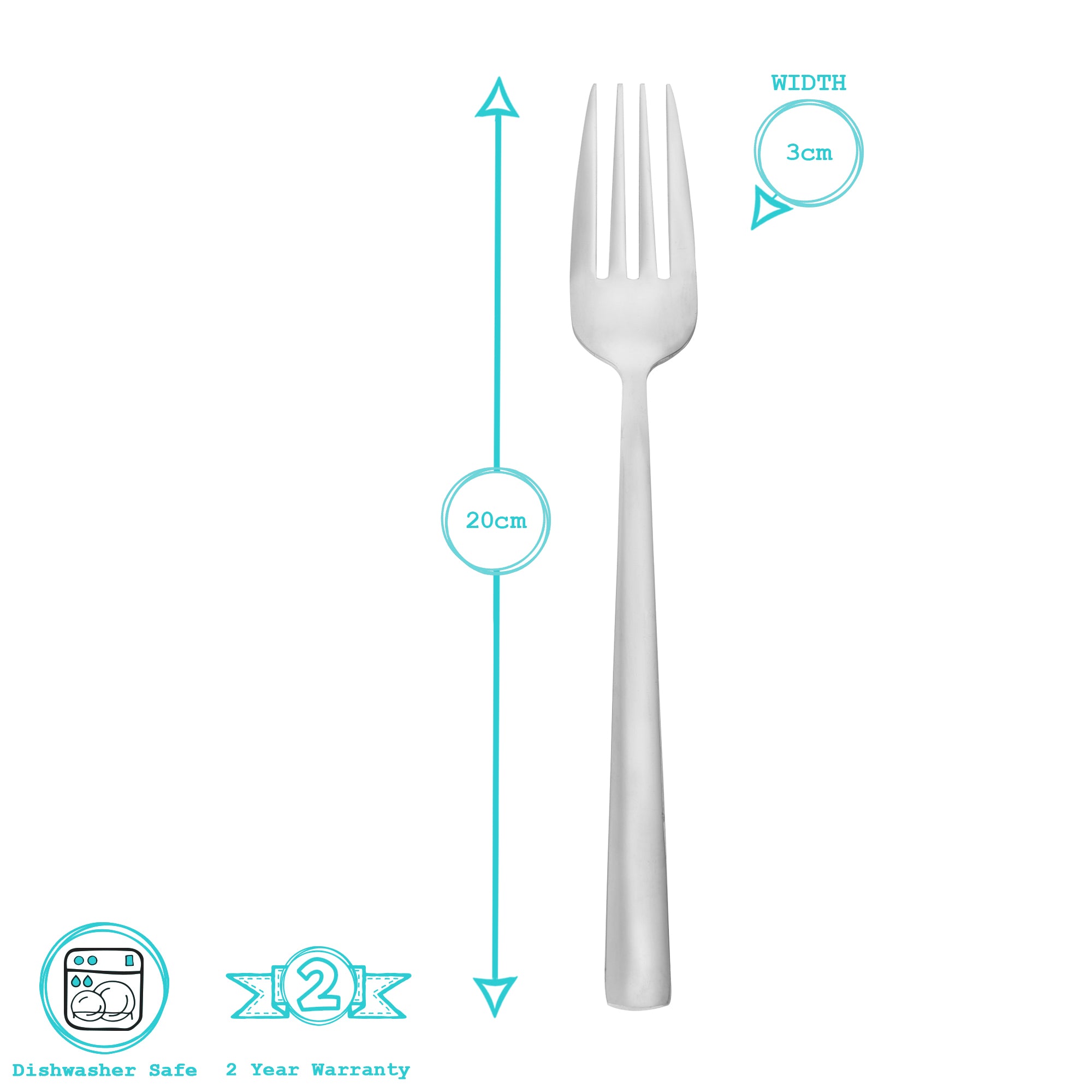 Argon Tableware Tondo Stainless Steel 18/0 Dinner Fork
