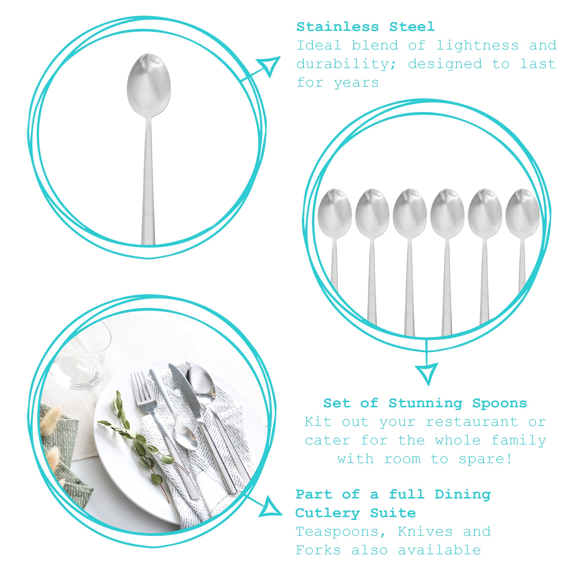 Argon Tableware Tondo Stainless Steel 18/0 Desert Spoon
