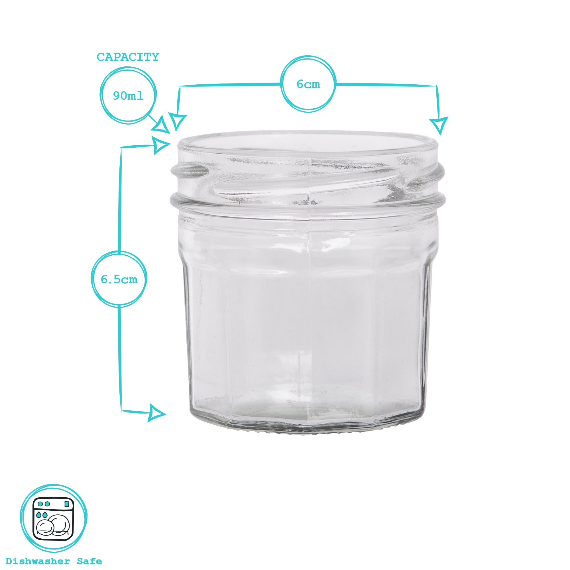90ml Glass Jam Jar