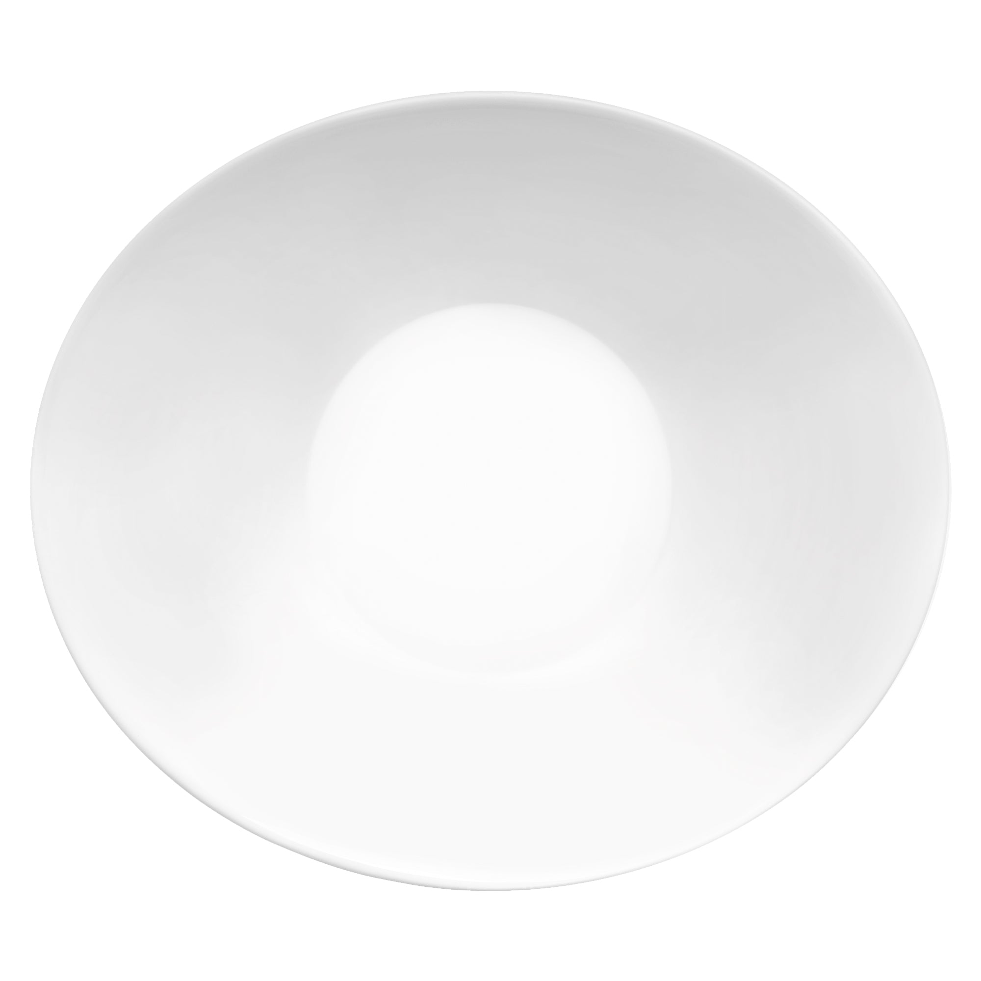 White 23cm Prometeo Oval Glass Soup Plate - By Bormioli Rocco