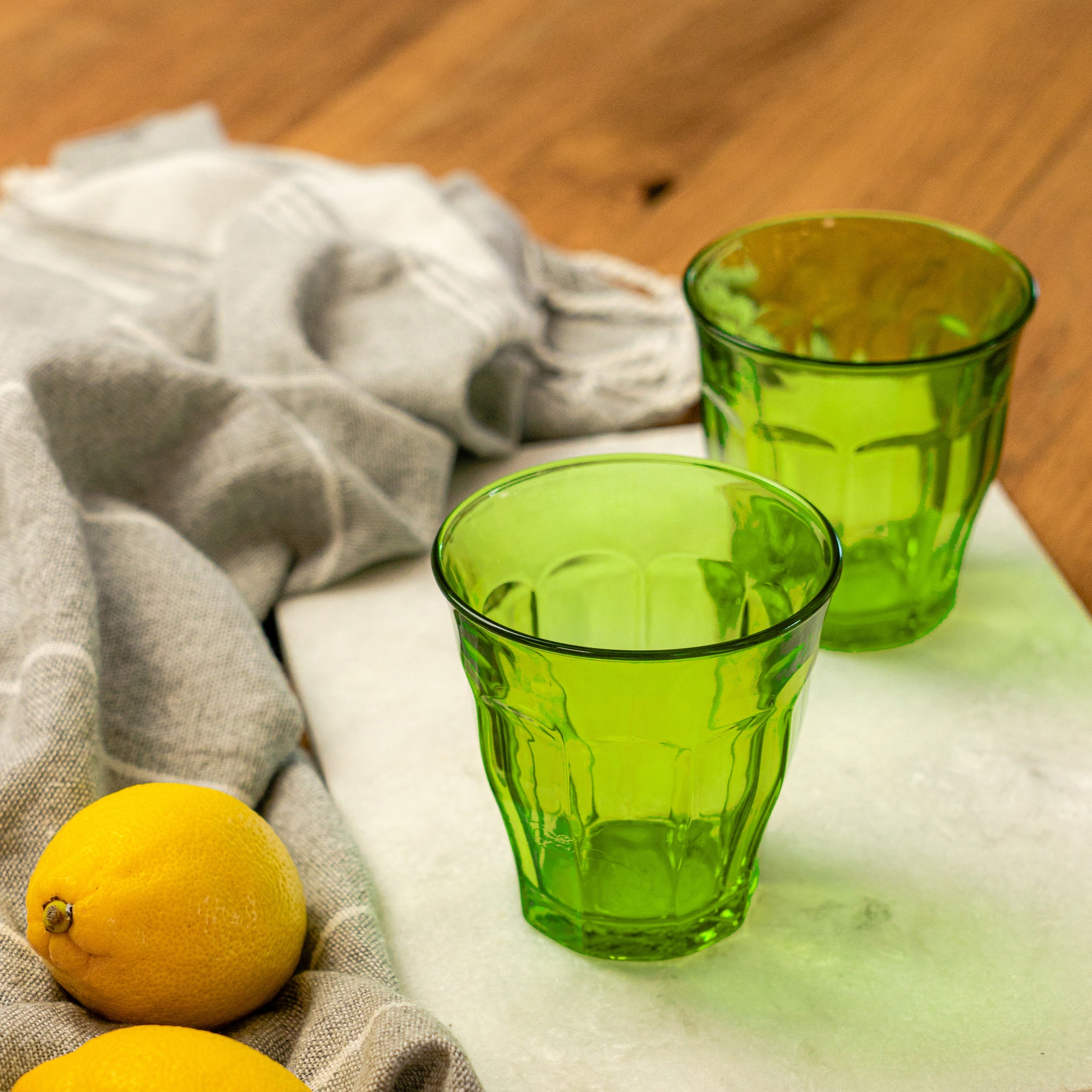 Picardie Glass Drinking Tumbler - Jungle Green - 250ml