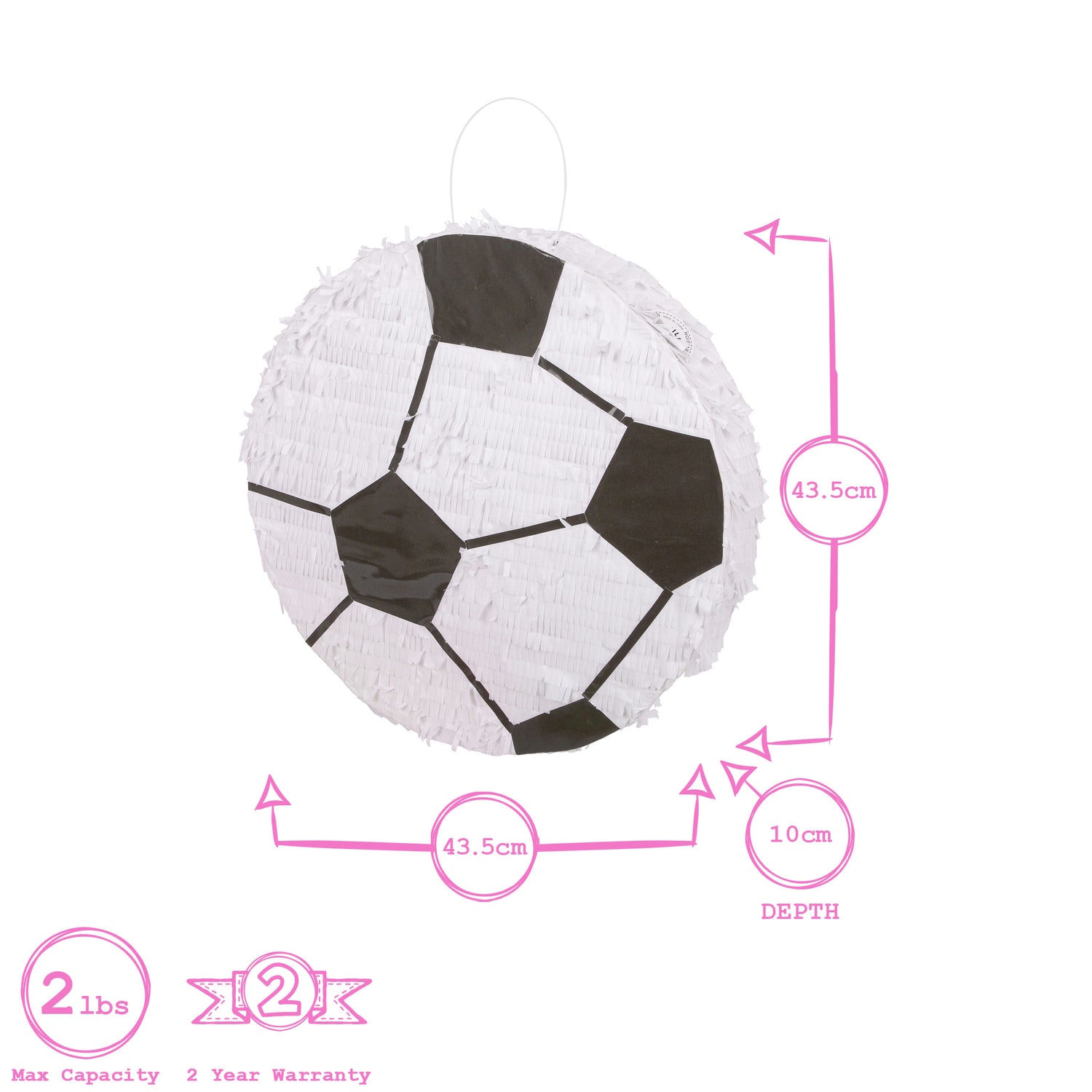 2pc Football Pinata Set with Blindfold