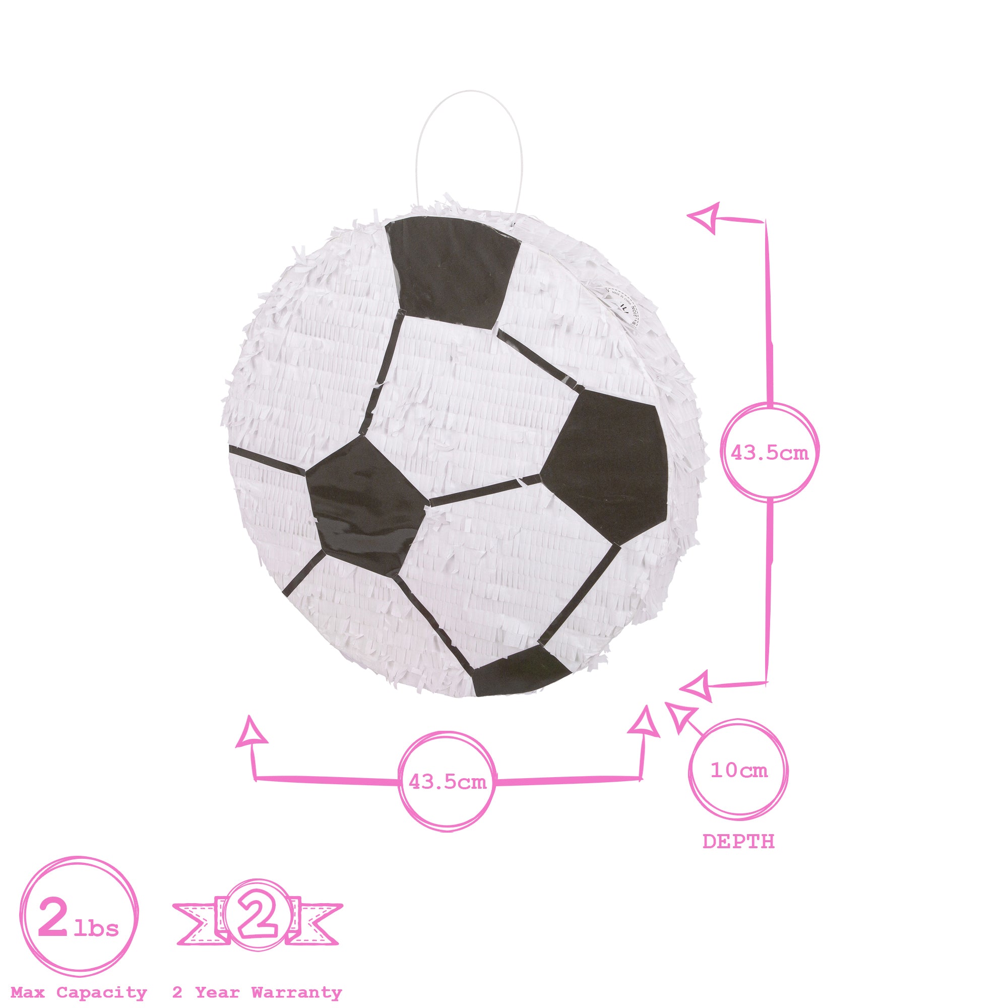 2pc Football Pinata Set with Blindfold