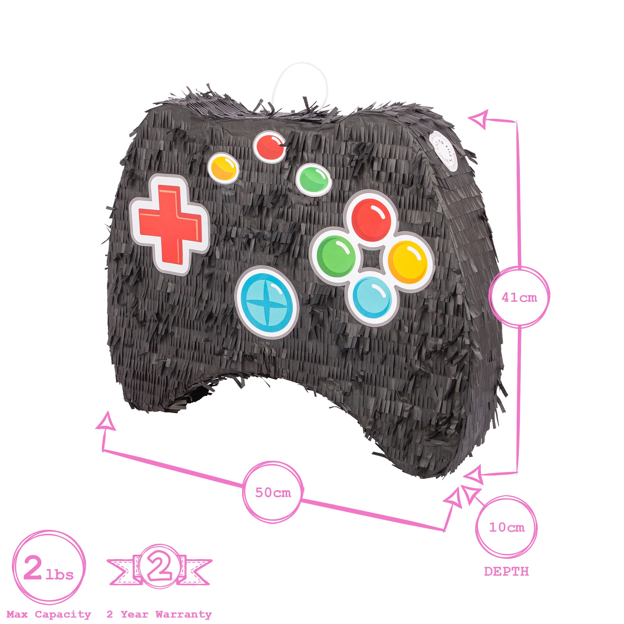 2pc Game Controller Pinata Set with Blindfold