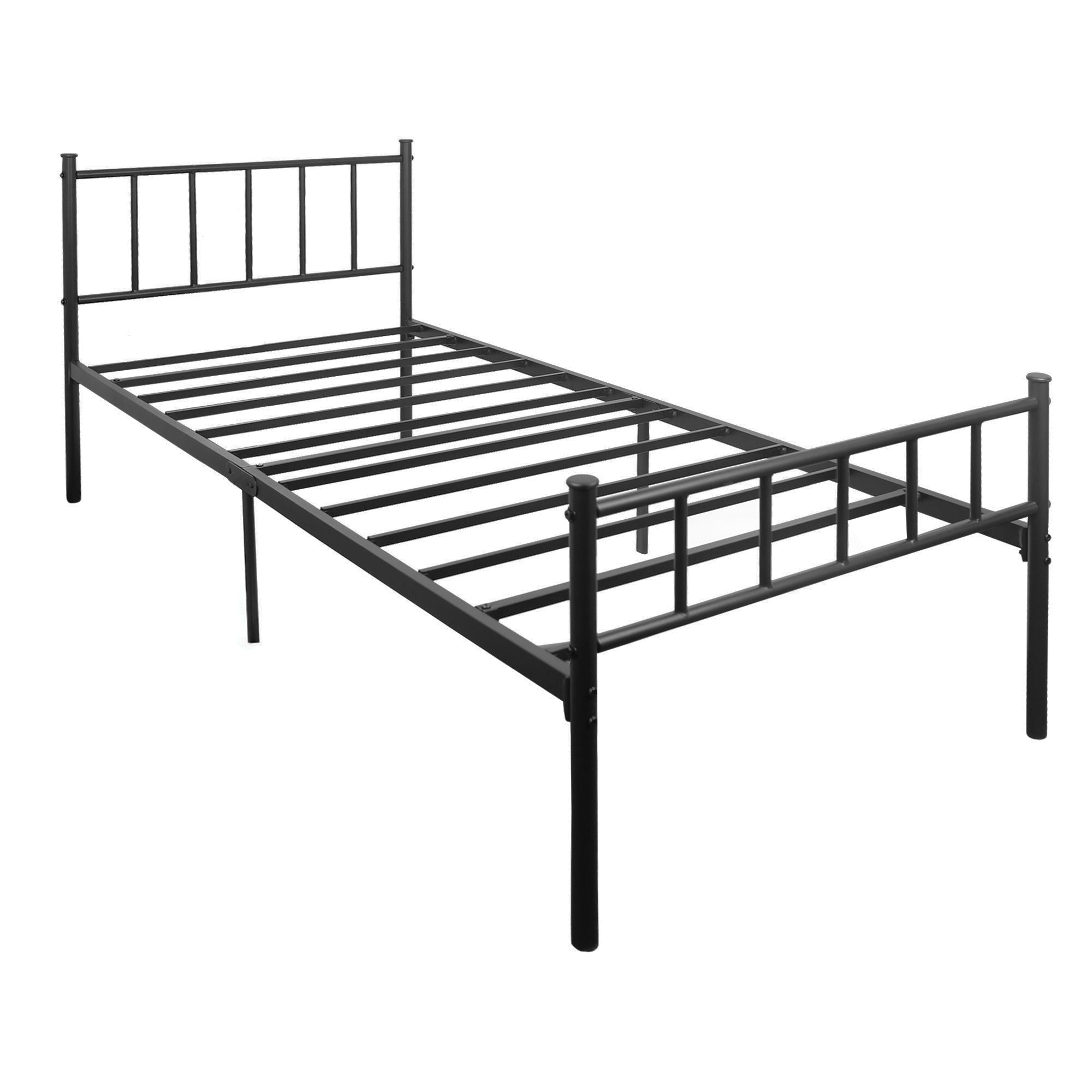 3ft Single Metal Bed Frame - Black
