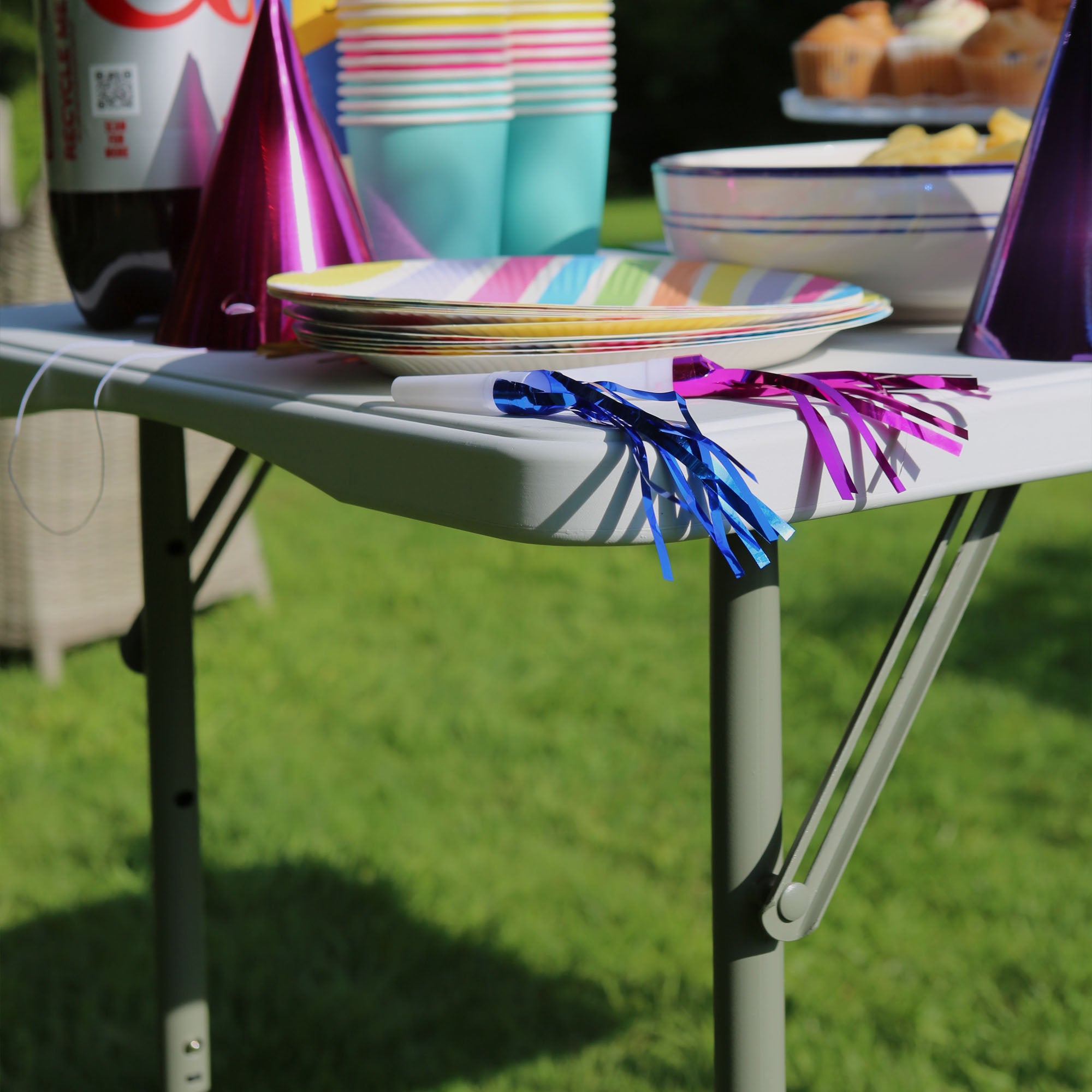 120cm (4ft) Height Adjustable Folding Trestle Table