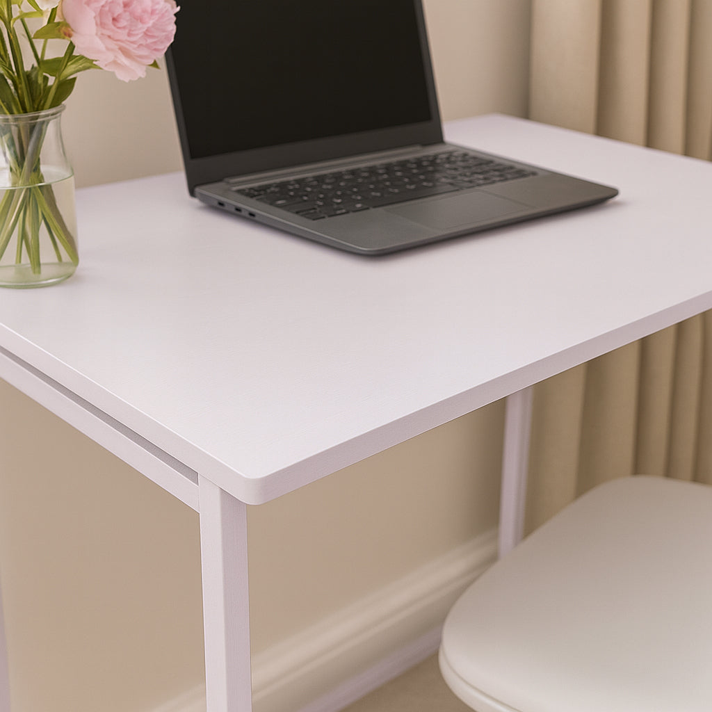 Harbour Housewares Folding Space Saver Desk - White
