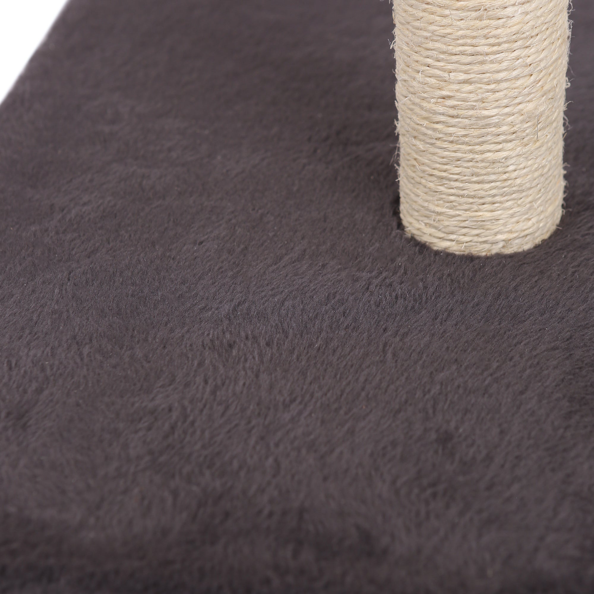 Cat Scratching Post with Hanging Ball - 80cm - Grey