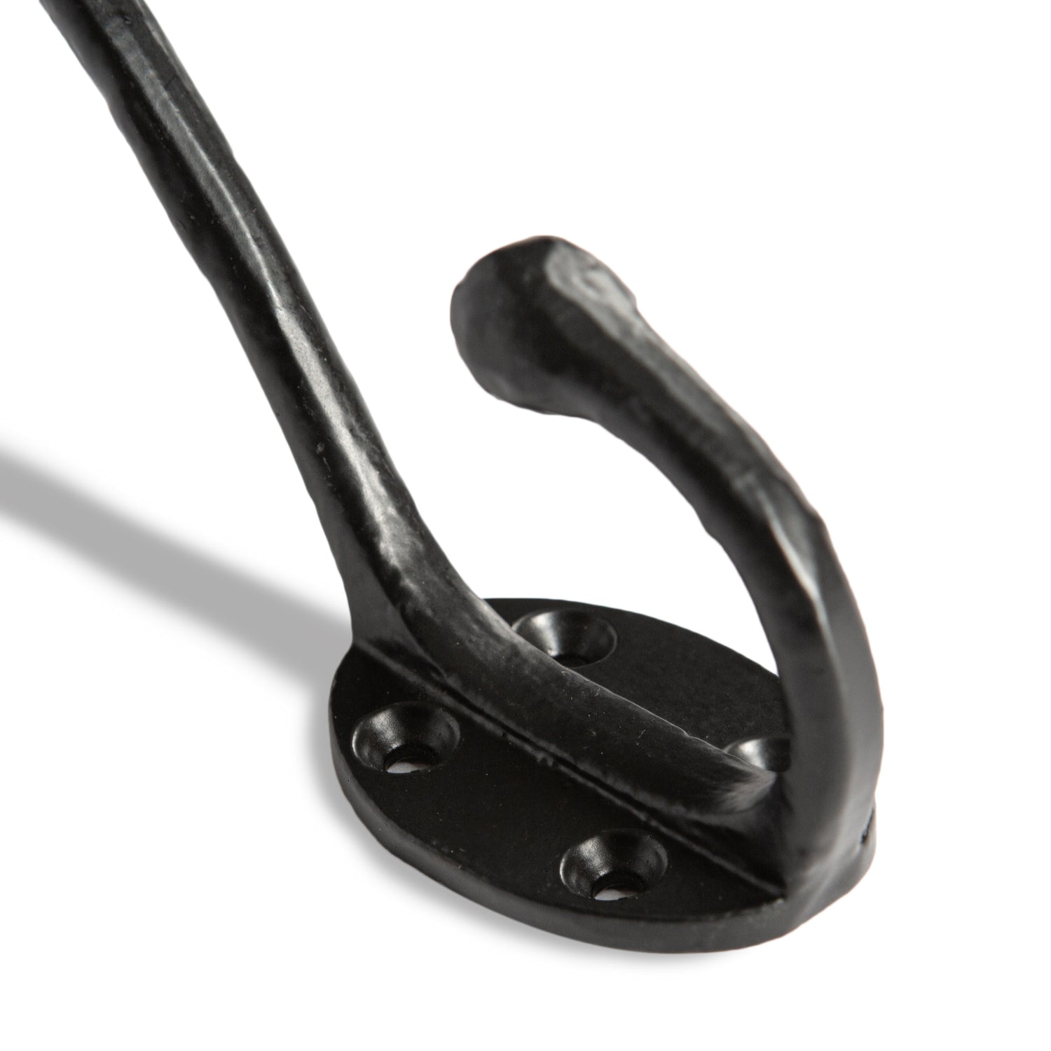 Rounded Hat & Coat Hook - W35mm x H125mm - Black