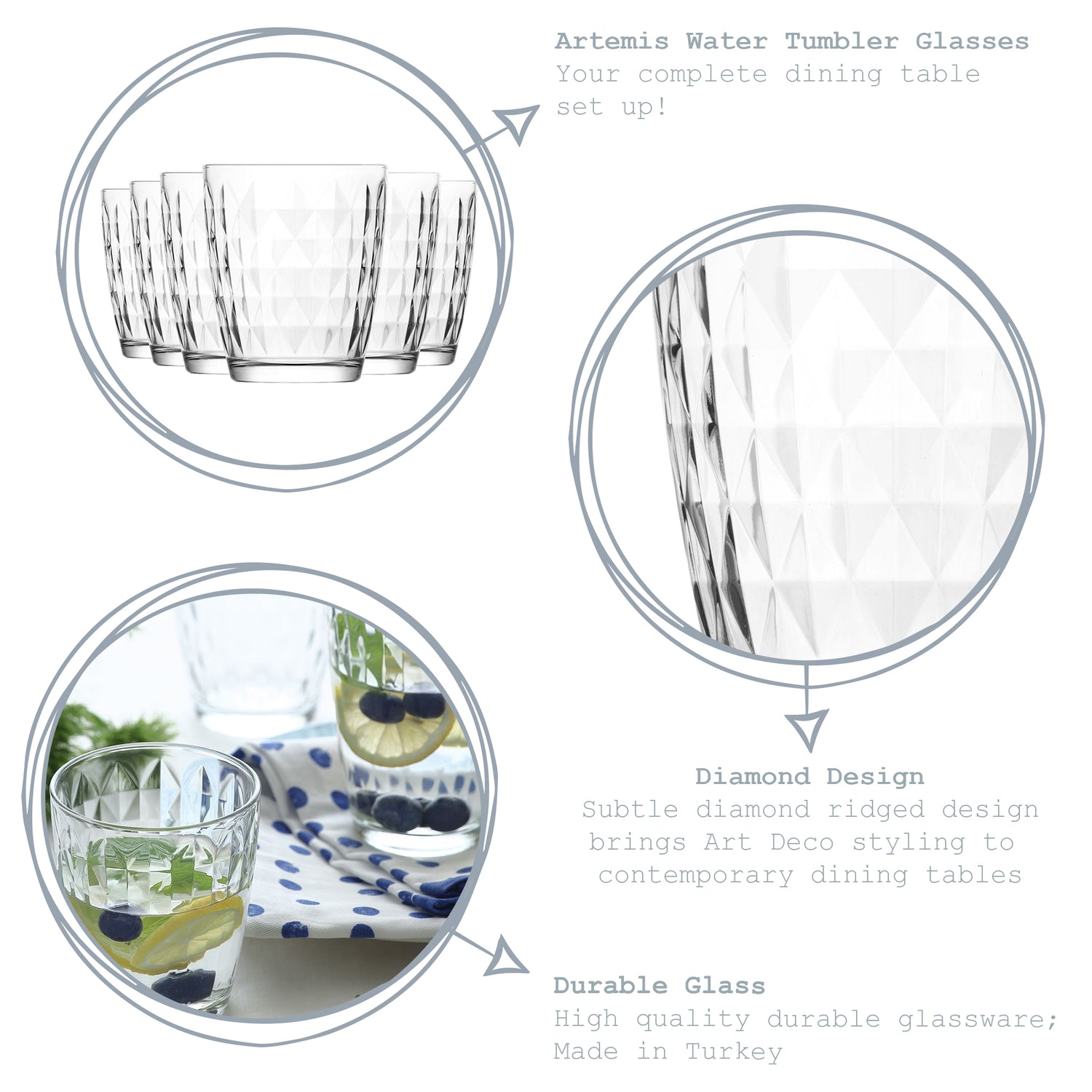 Artemis Tumbler Glass - 340ml