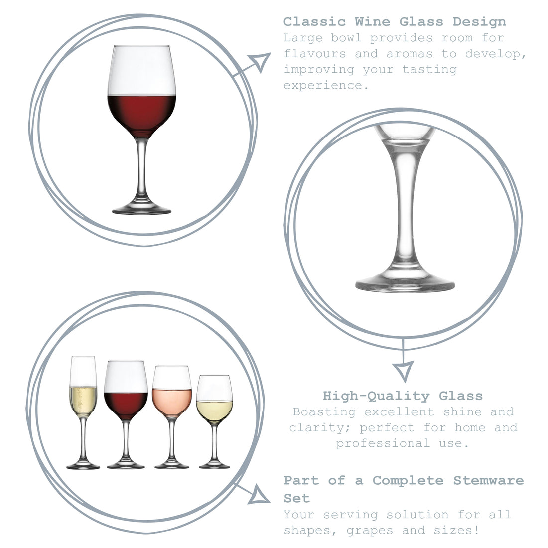 395ml Fame Wine Glass - Full Colour