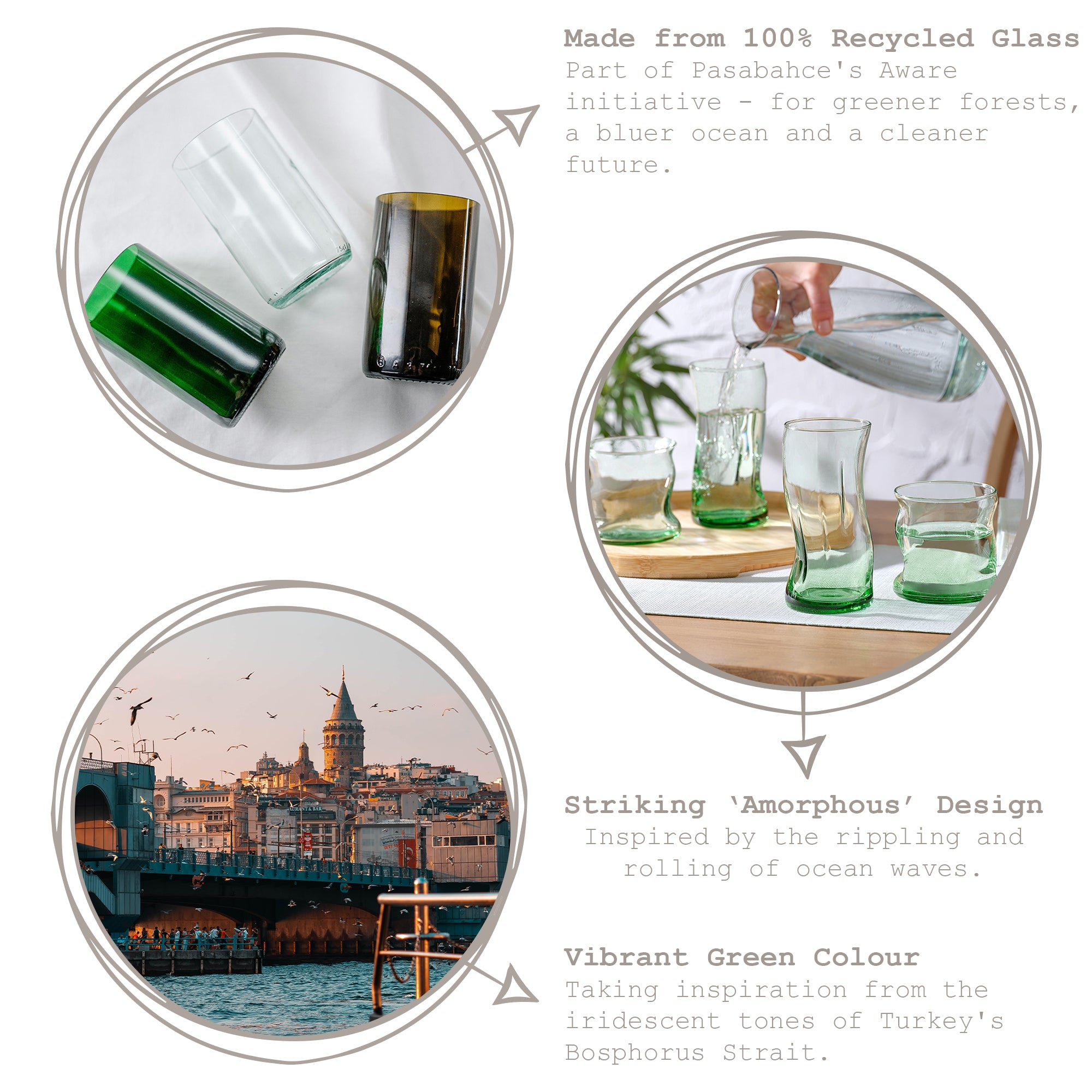 400ml Aware Amorf Recycled Highball Glass