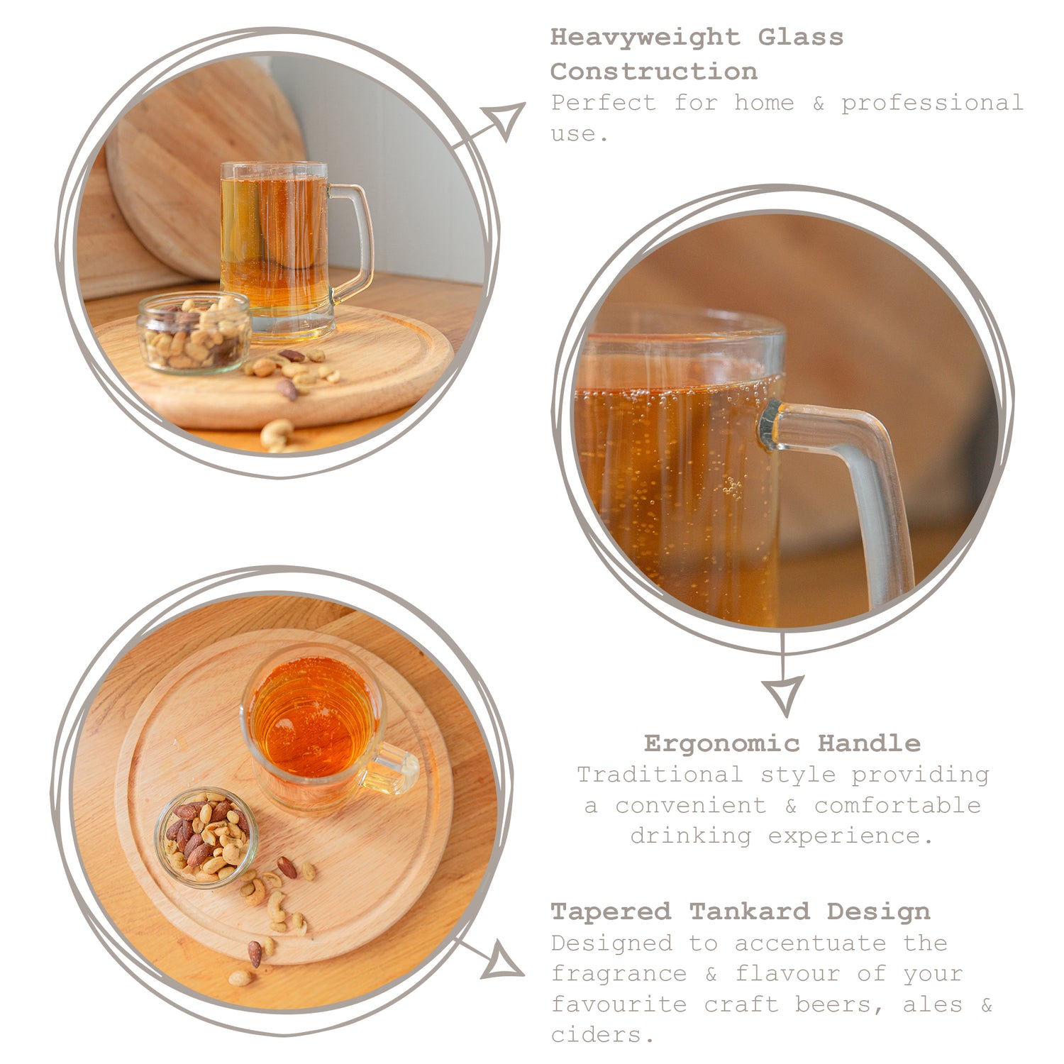 500ml Glass Beer Mug