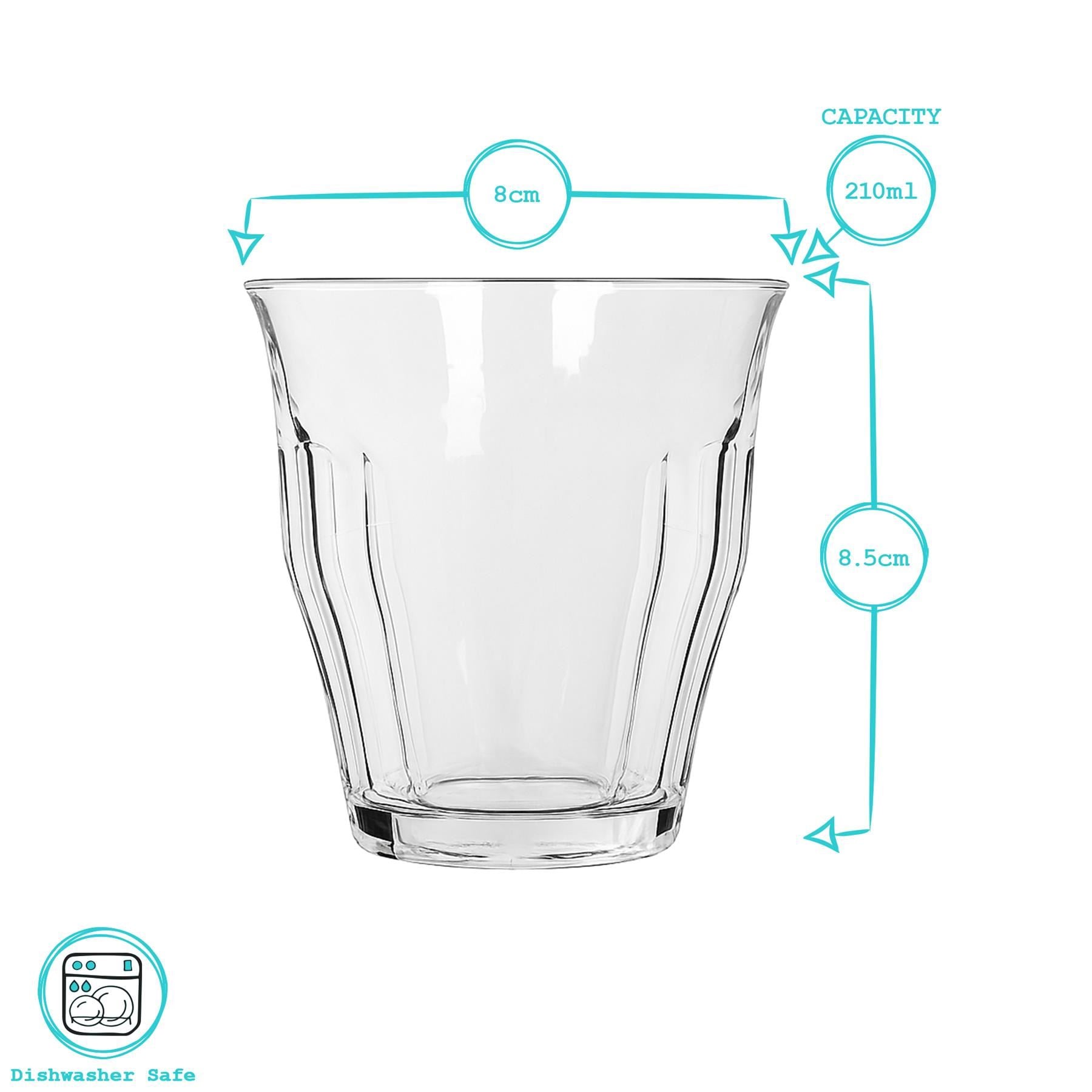 210ml Fluted Water Glass