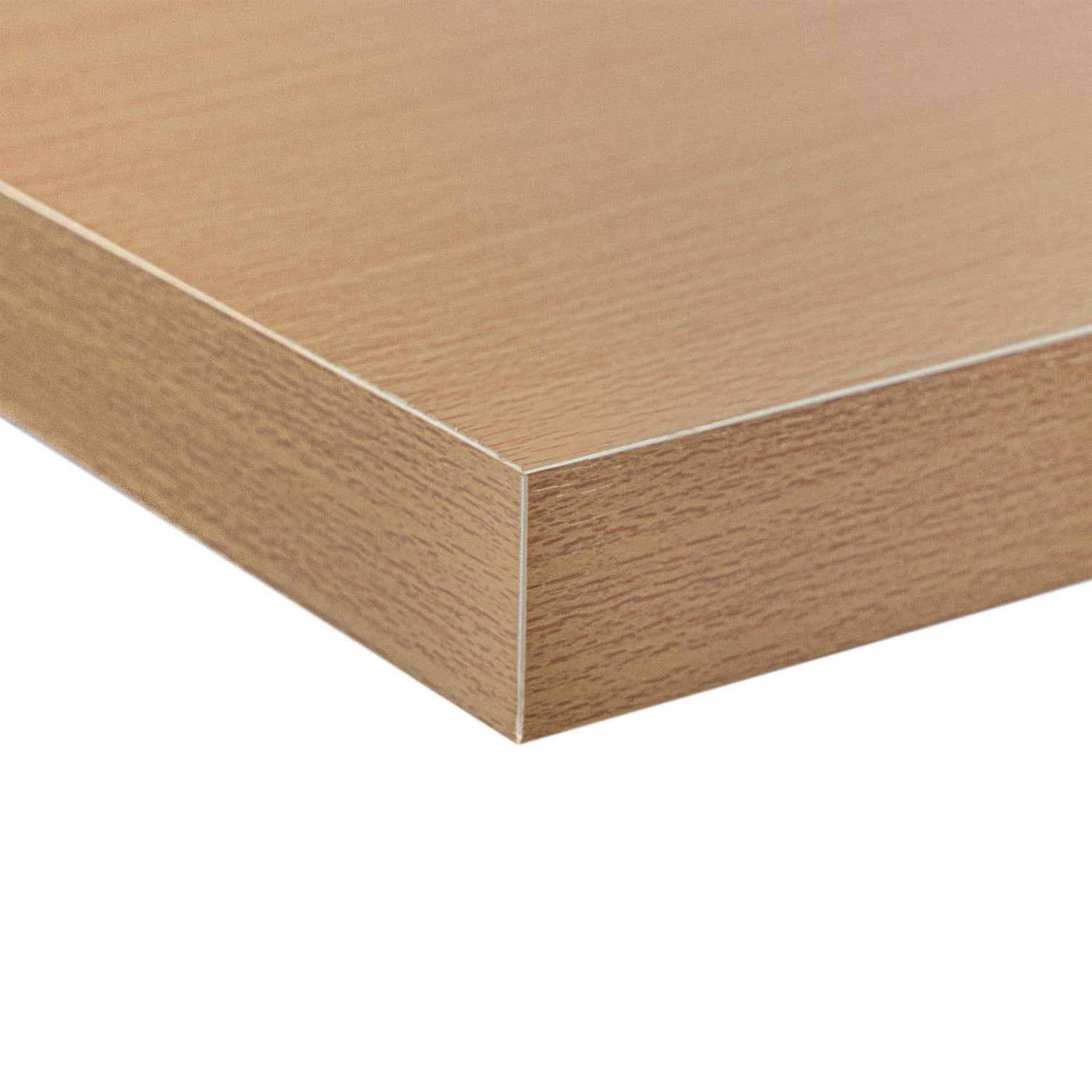 100cm Modern Floating Wall Shelf - Natural Beech