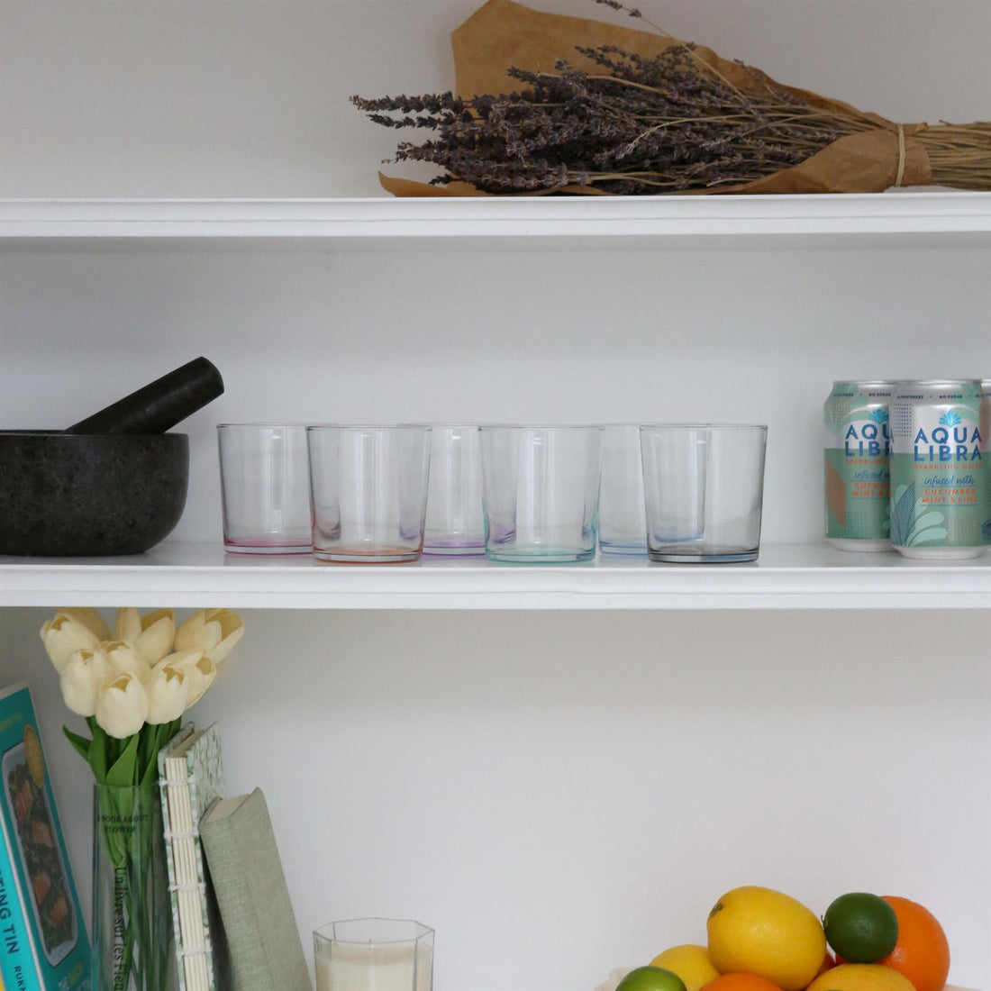 345ml Colour Base Bodega Glass Tumbler