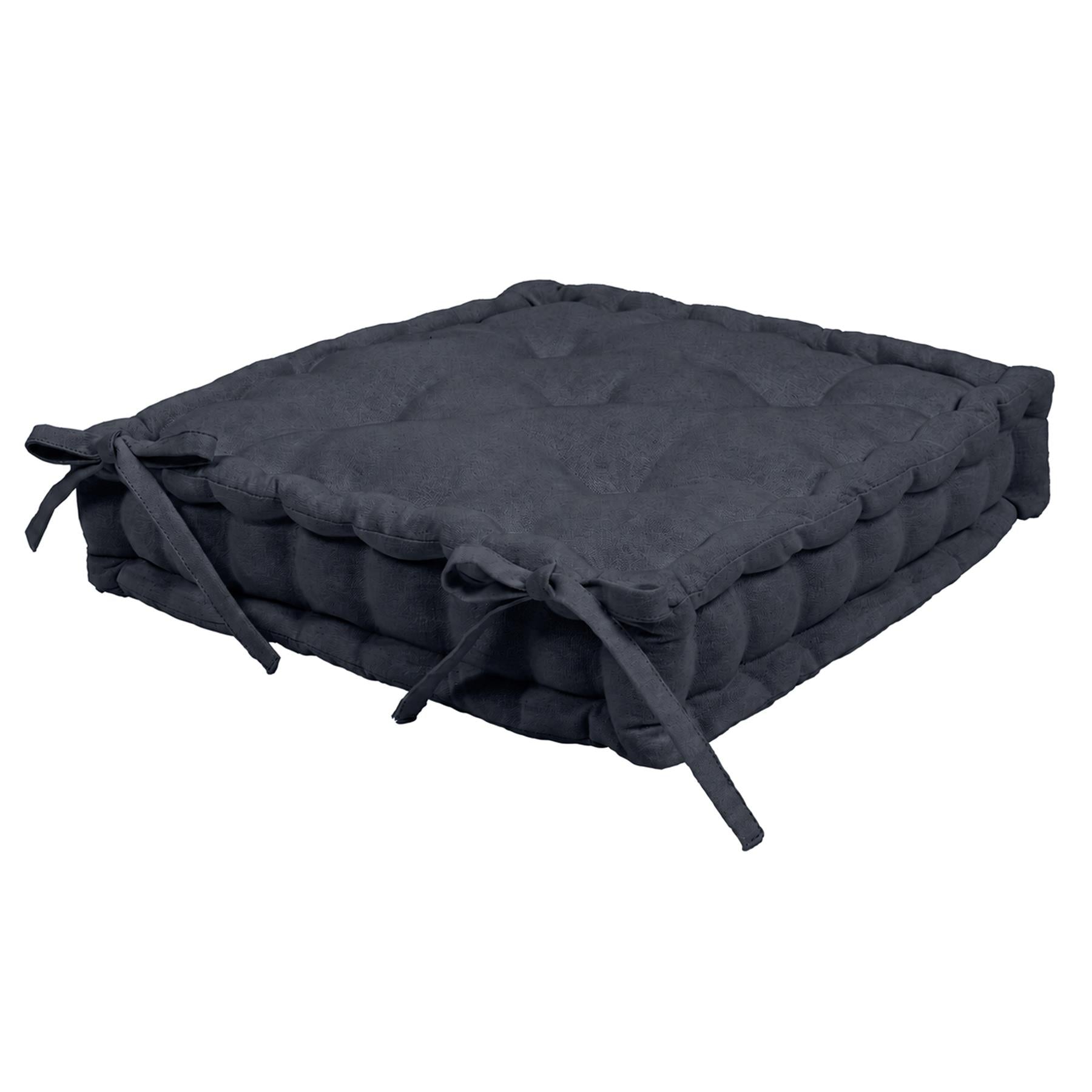 Deluxe Square Seat Pad - 40 x 40cm - Black