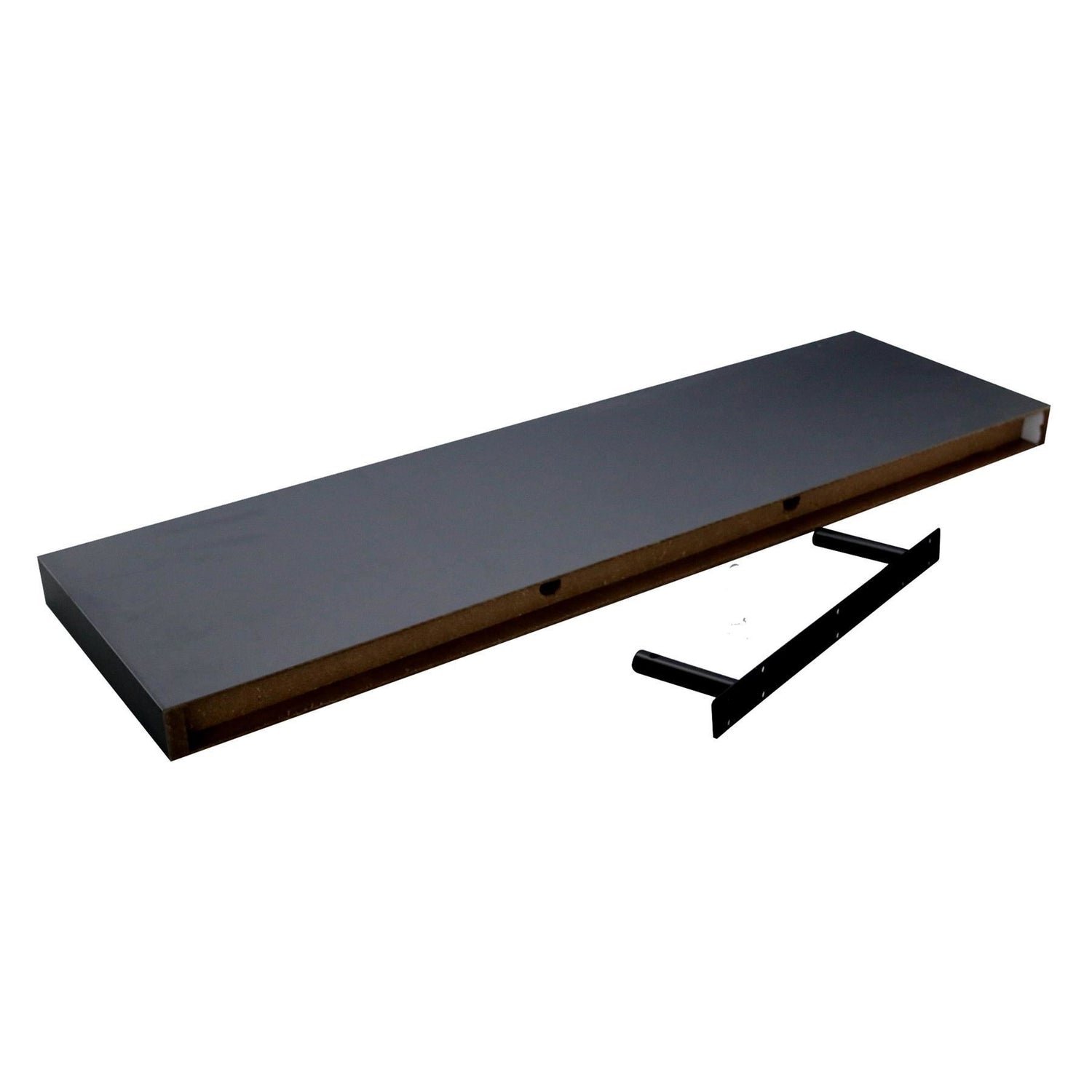100cm Modern Floating Wall Shelf - Black