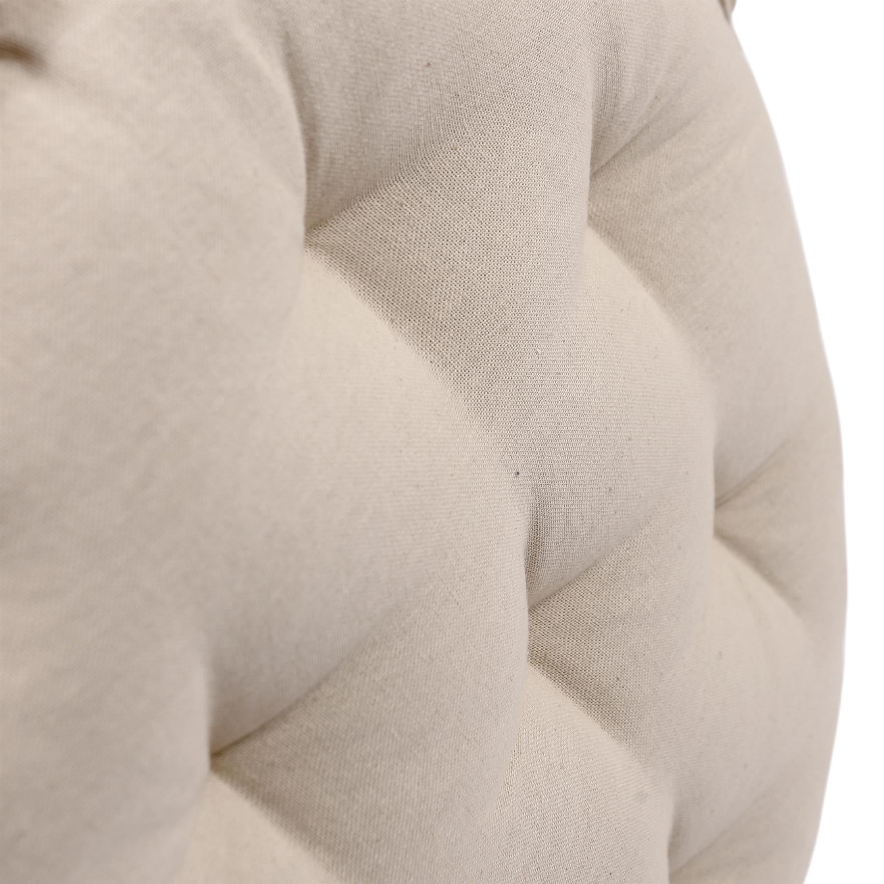Round Seat Pad - 40 x 40cm - Natural