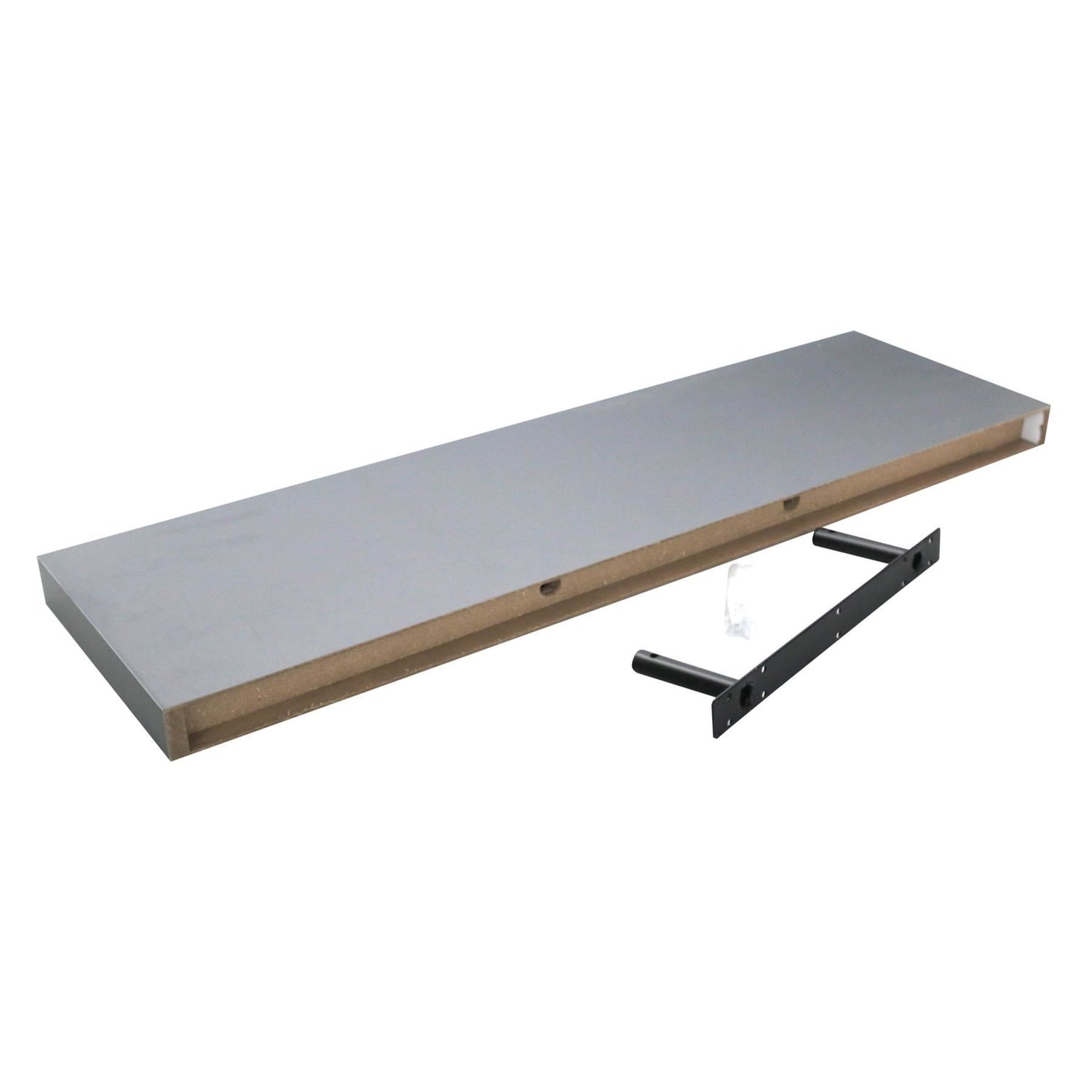 100cm Modern Floating Wall Shelf - Grey